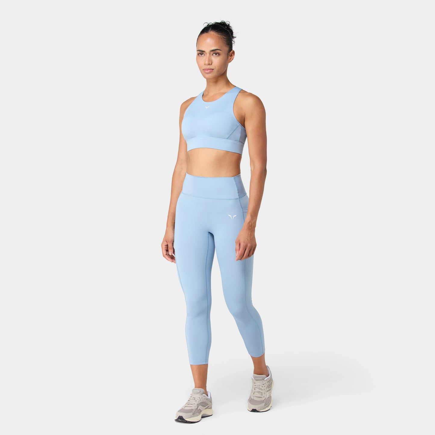 ليقينز بخصر مرتفع 24" - أزرق مغبر