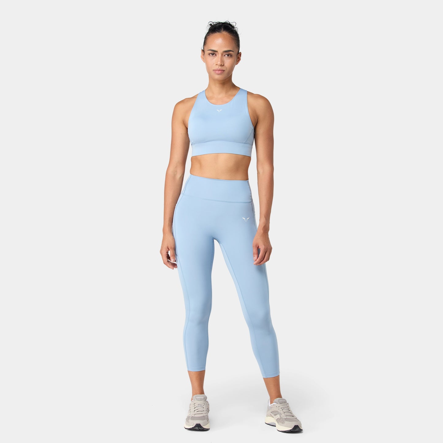 ليقينز بخصر مرتفع 24" - أزرق مغبر