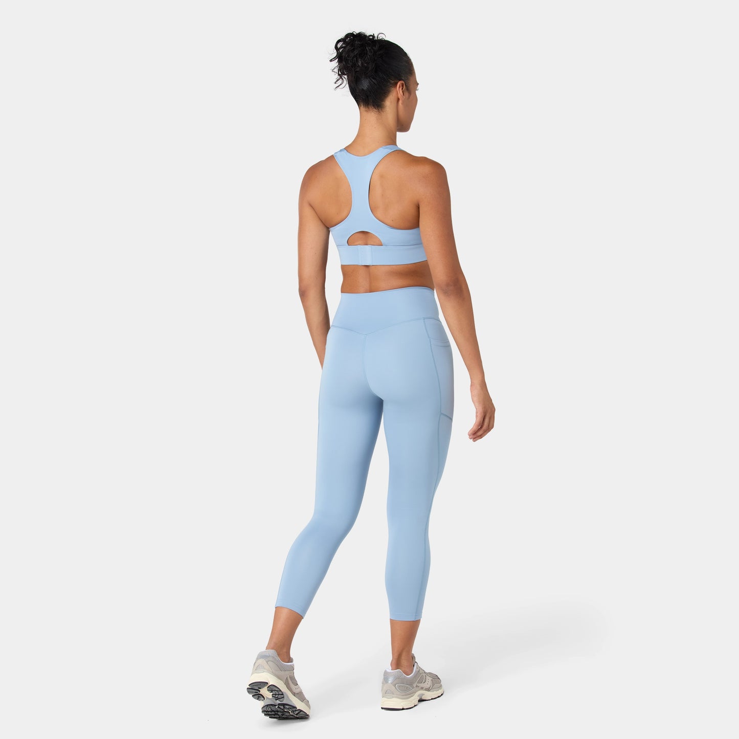 ليقينز بخصر مرتفع 24" - أزرق مغبر