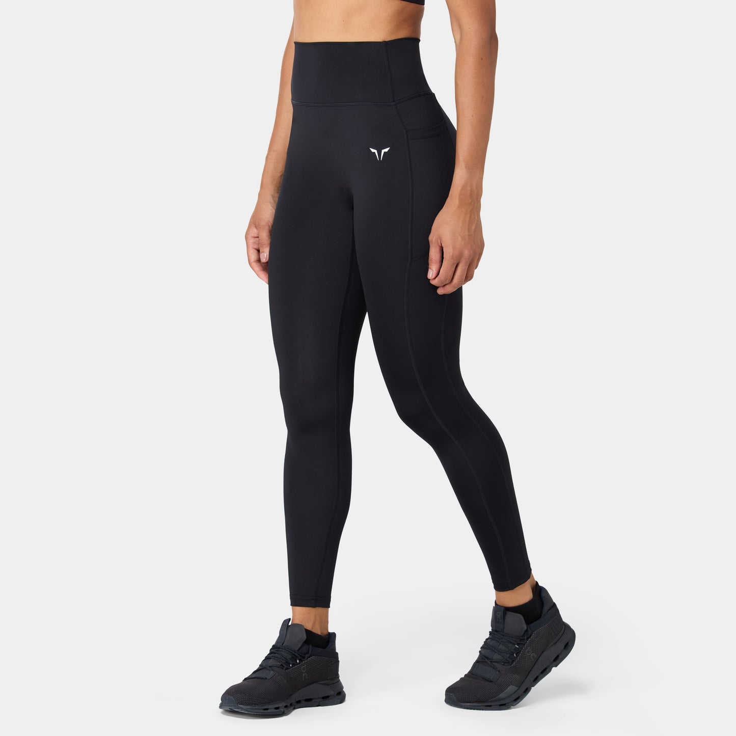 ليقنز بخصر مرتفع 27" - أسود