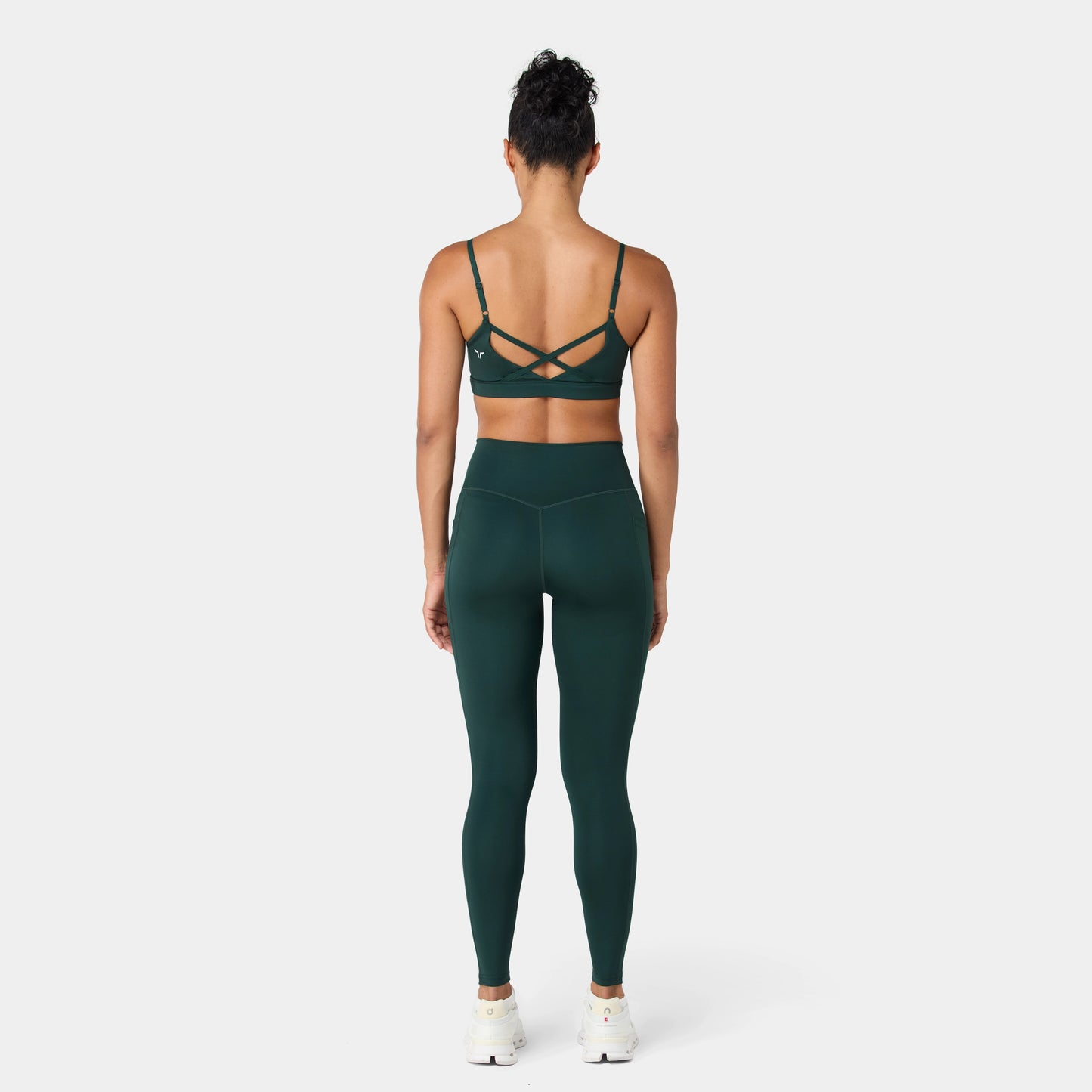 ليقنز بخصر مرتفع 27" - أخضر زرعي