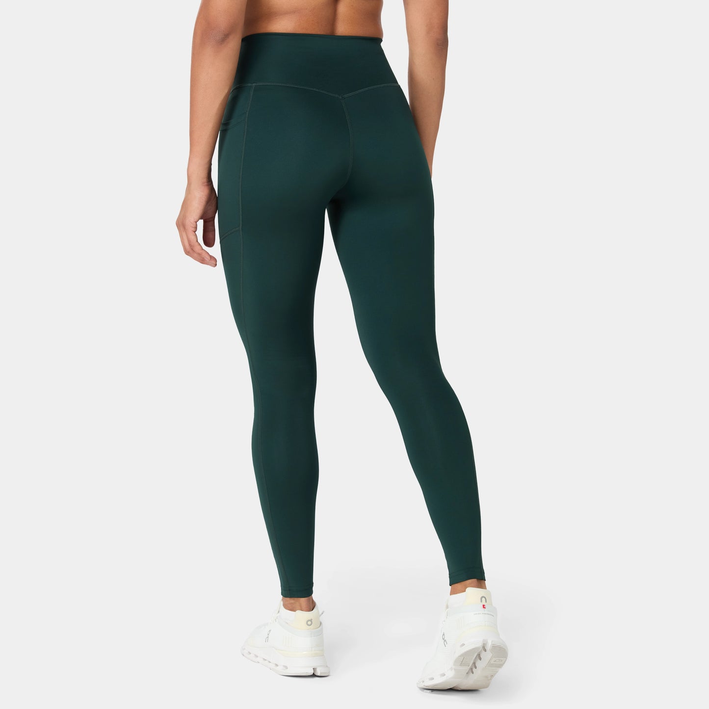 ليقنز بخصر مرتفع 27" - أخضر زرعي