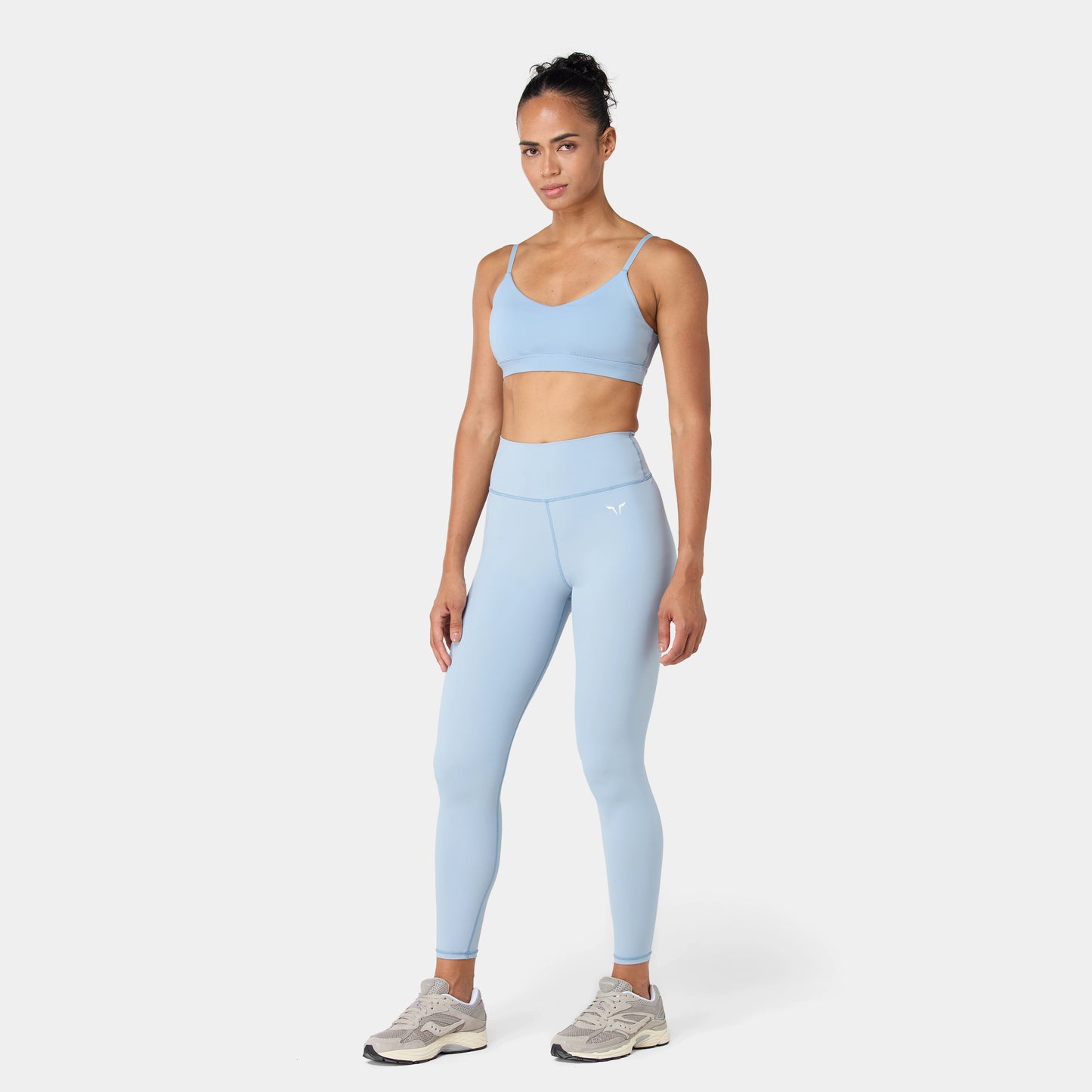 ليقينز بخصر مرتفع 27" - أزرق مغبر 