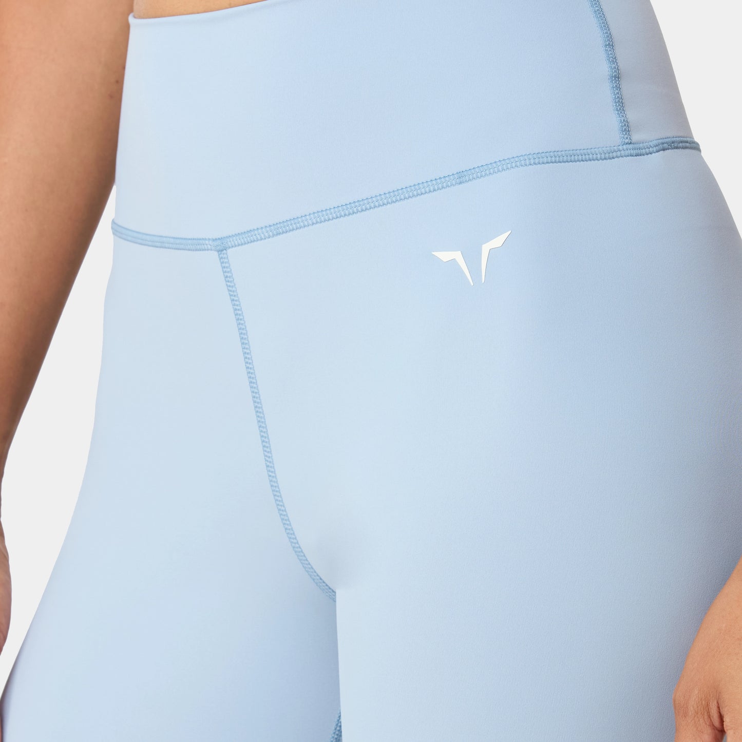 ليقينز بخصر مرتفع 27" - أزرق مغبر 