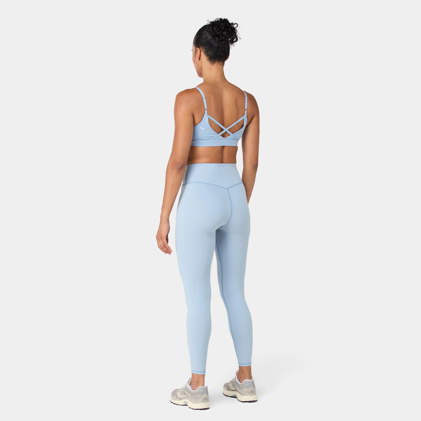 ليقينز بخصر مرتفع 27" - أزرق مغبر 