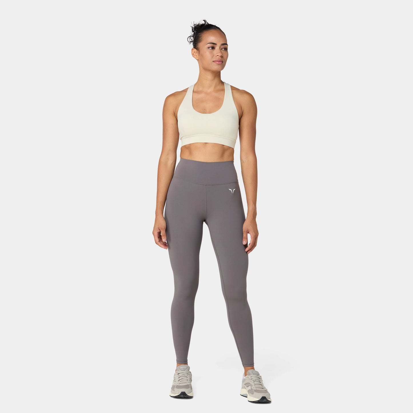 ليقينز بخصر مرتفع 27" - رمادي ثلجي