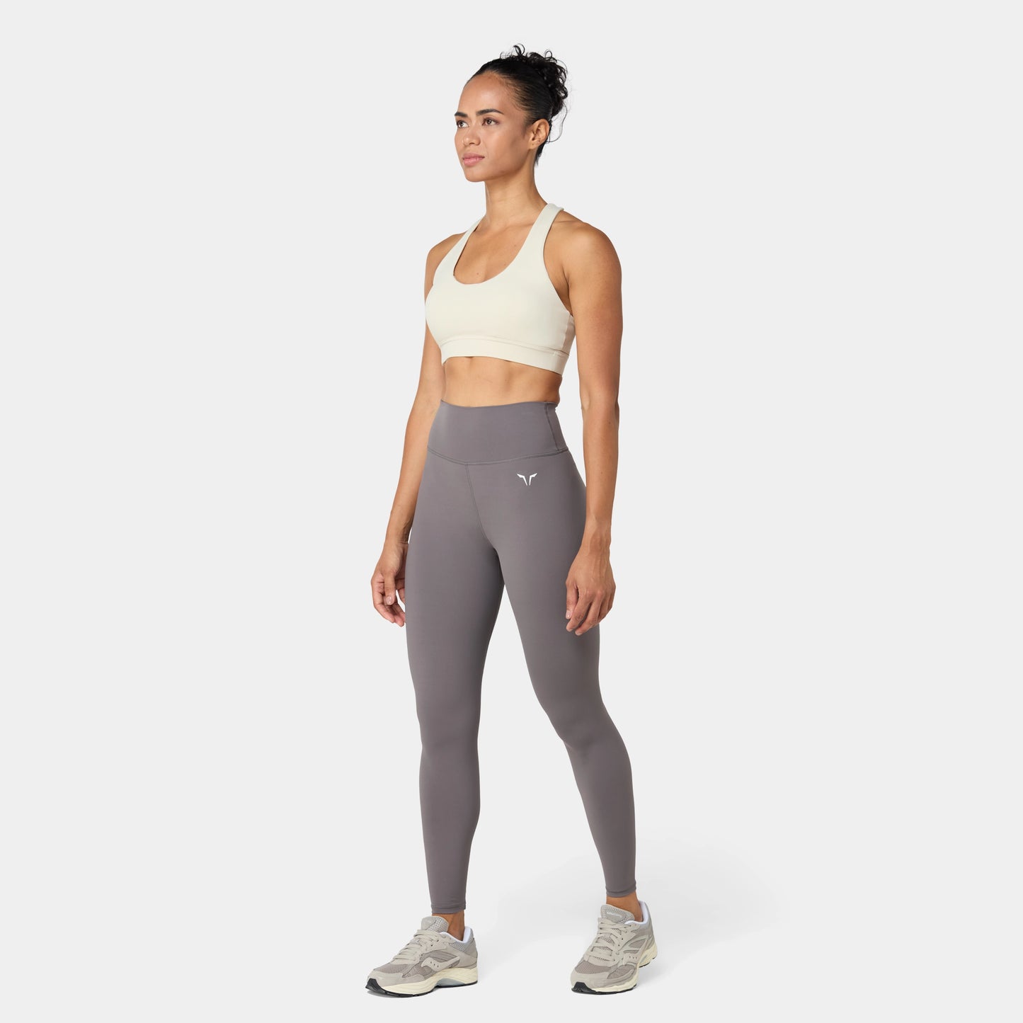 ليقينز بخصر مرتفع 27" - رمادي ثلجي