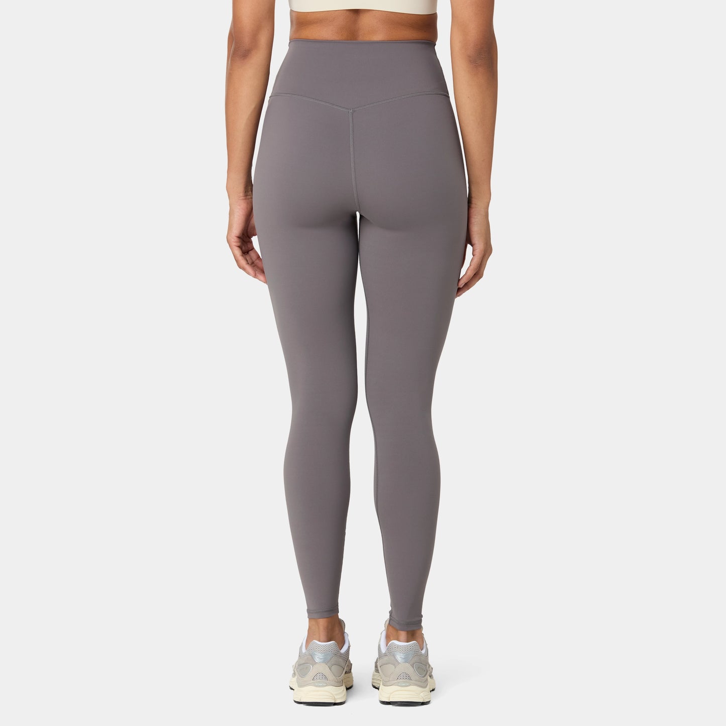 ليقينز بخصر مرتفع 27" - رمادي ثلجي