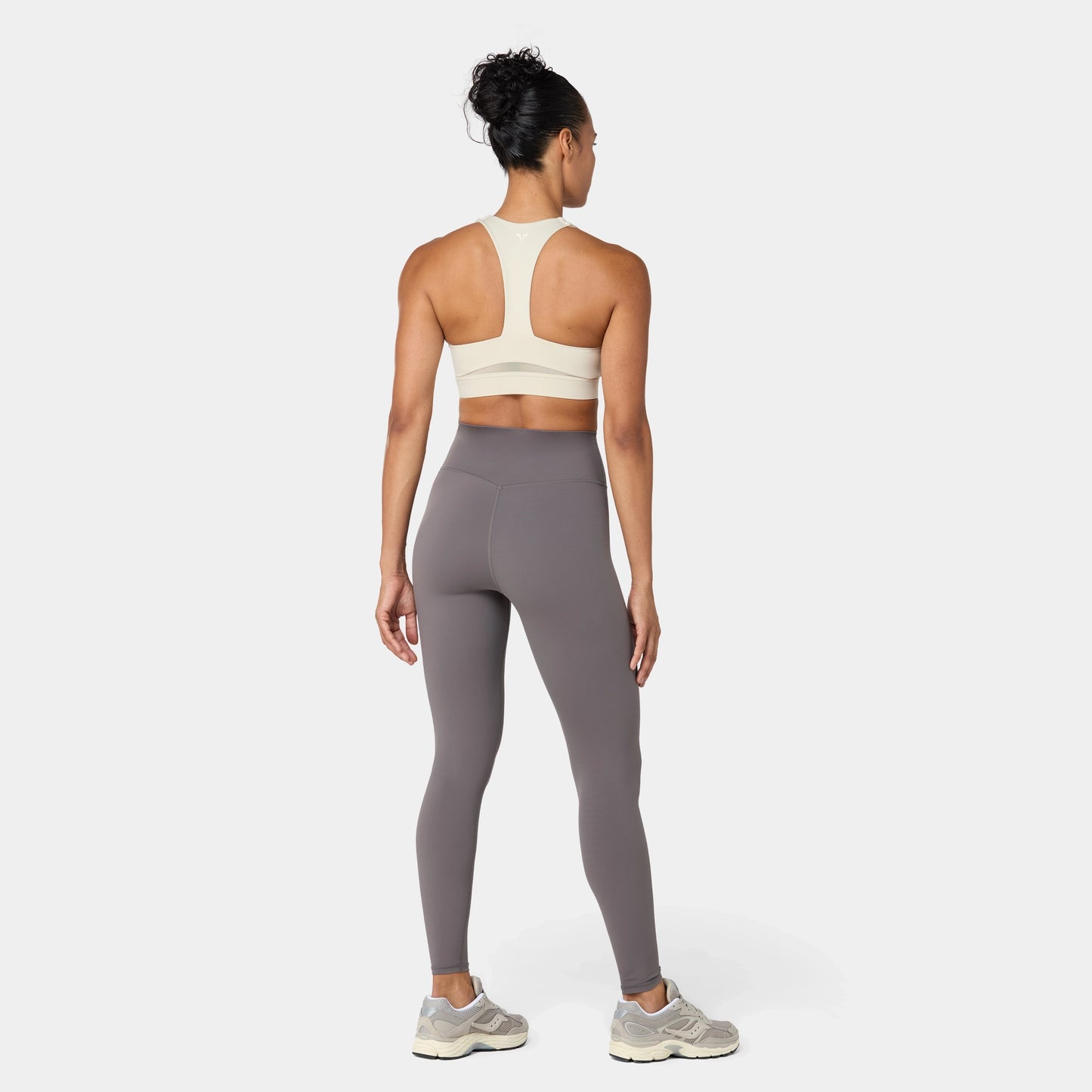 ليقينز بخصر مرتفع 27" - رمادي ثلجي