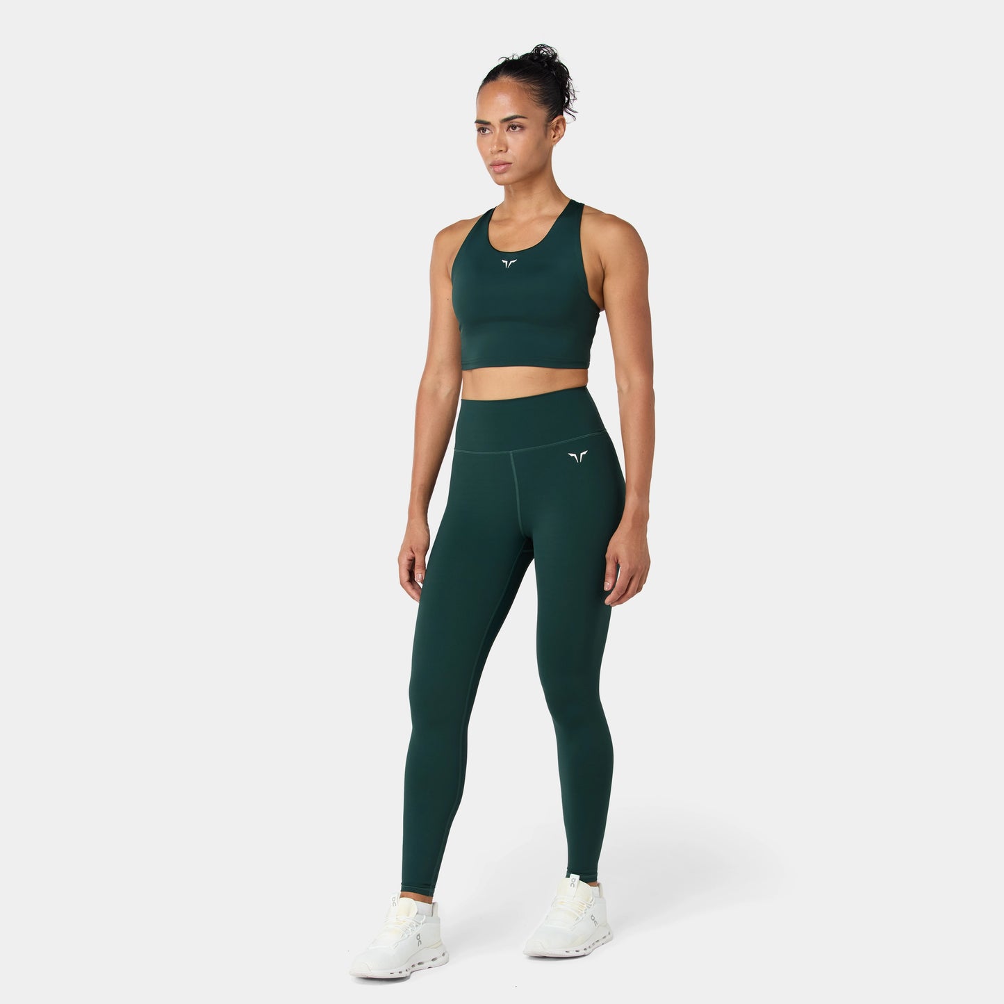 ليقينز بخصر مرتفع 27" - أخضر زرعي