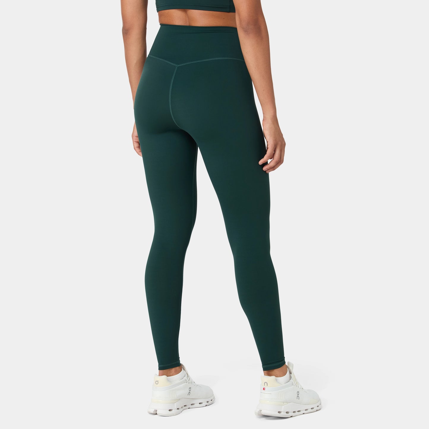 ليقينز بخصر مرتفع 27" - أخضر زرعي