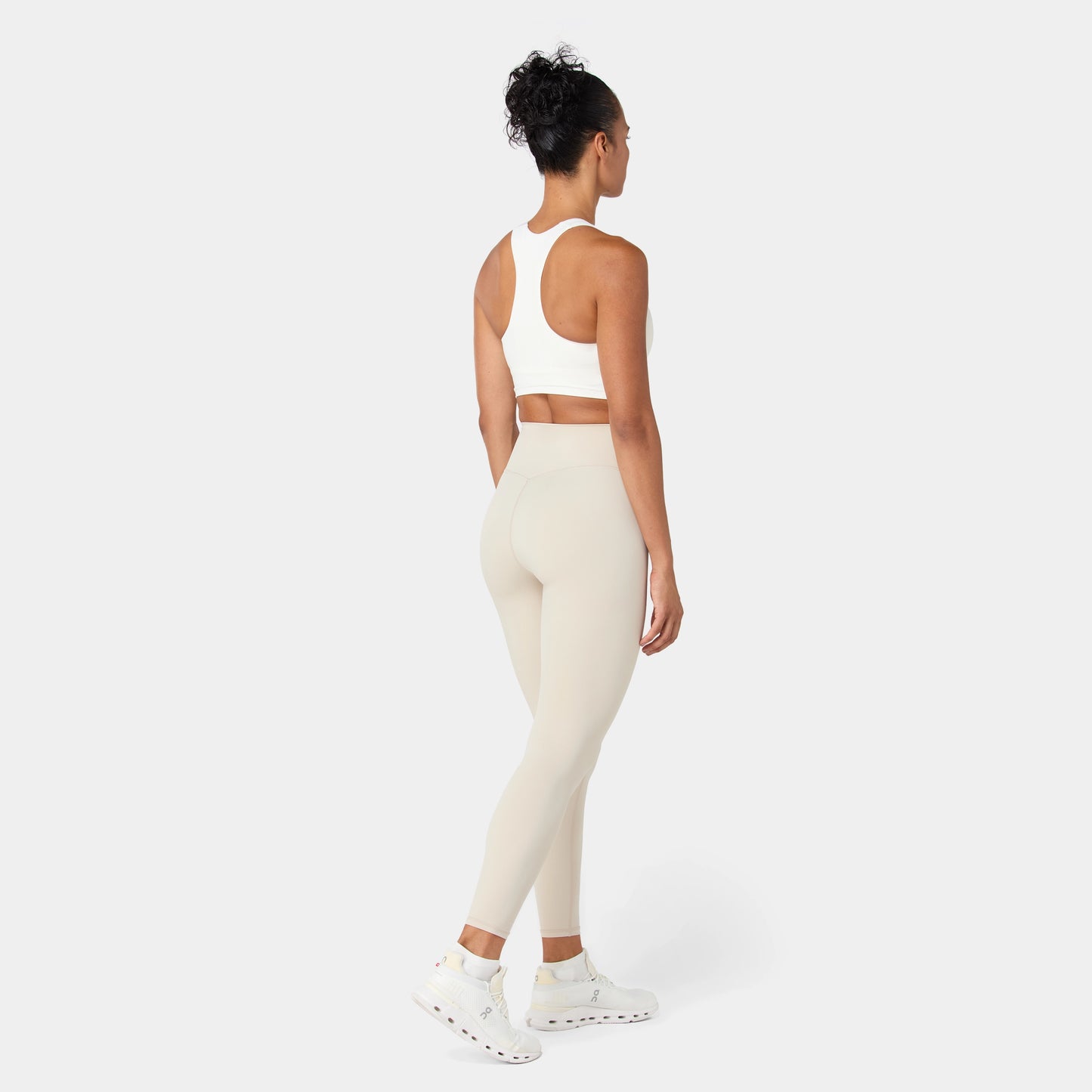 ليقينز بخصر مرتفع 27" - فضي مطفي