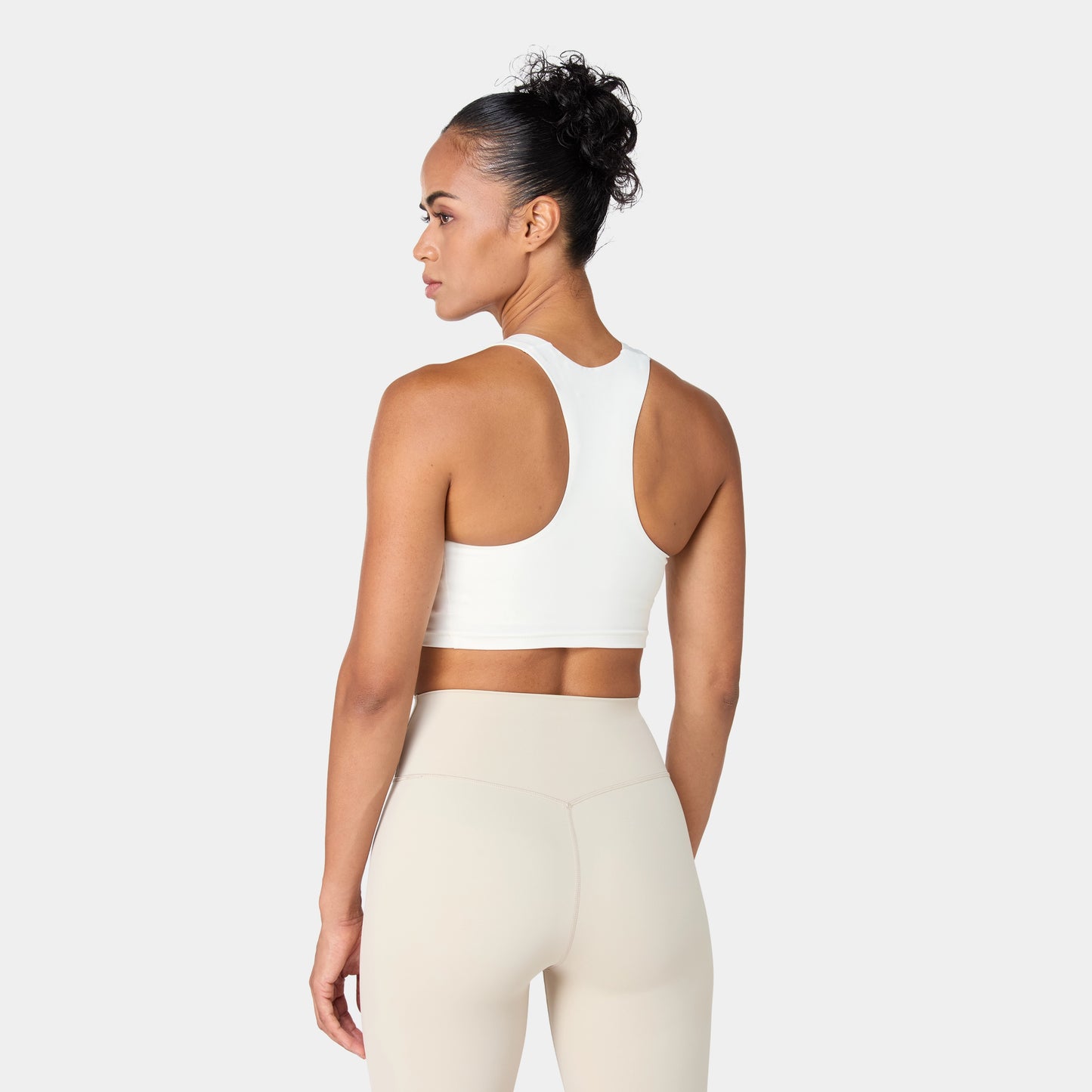 ليقينز بخصر مرتفع 27" - فضي مطفي