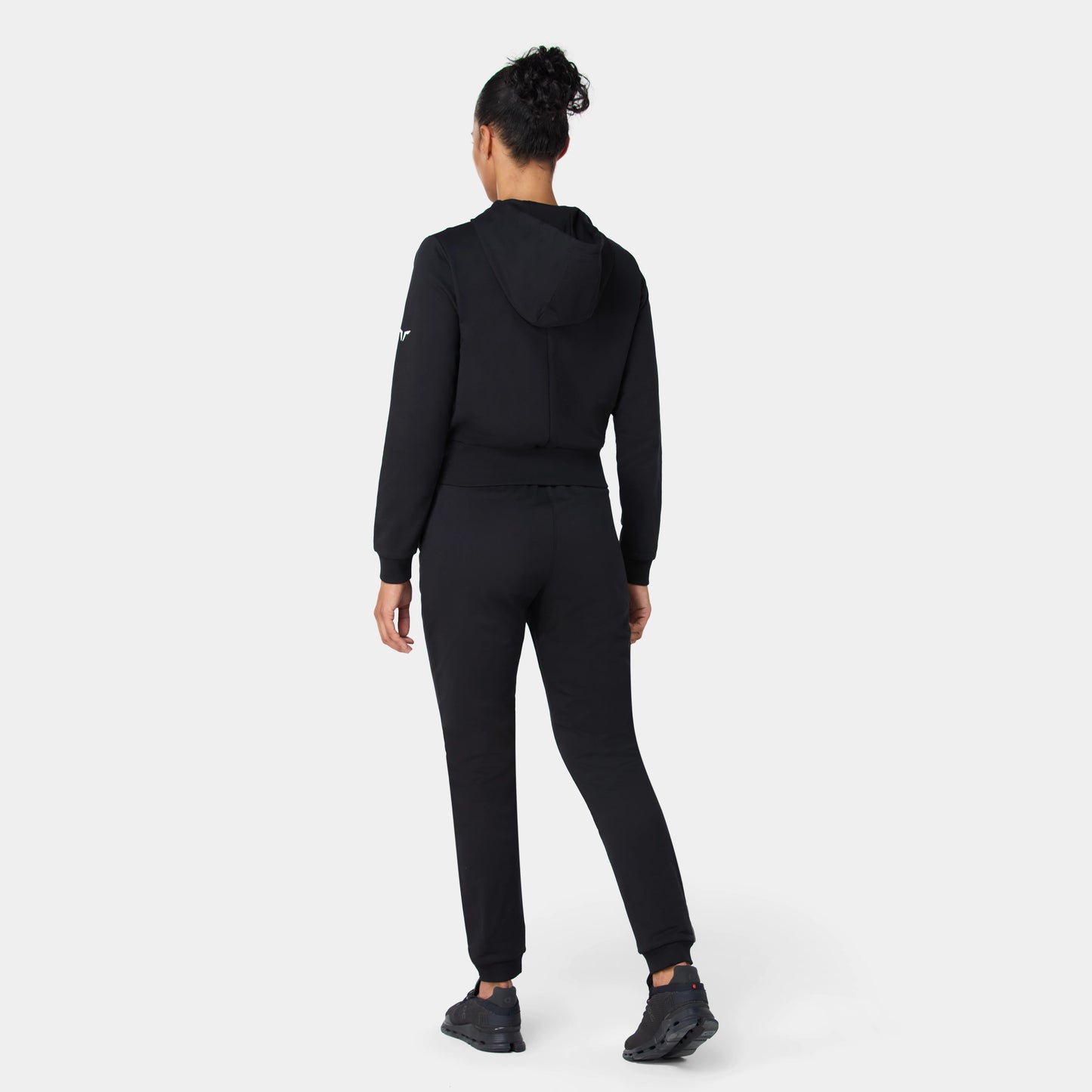 هودي رياضي قصير - أسود