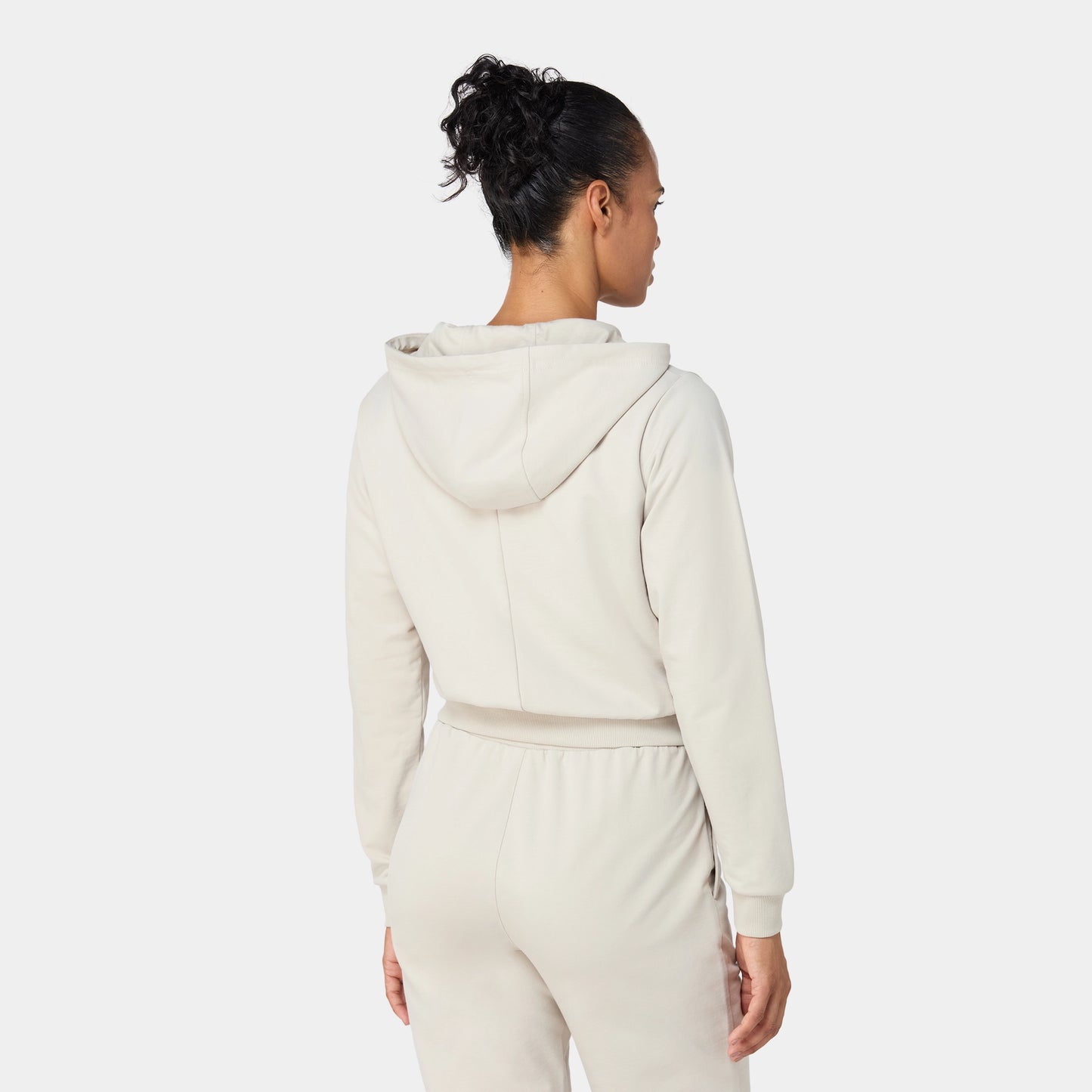 هودي رياضي قصير - فضي مطفي