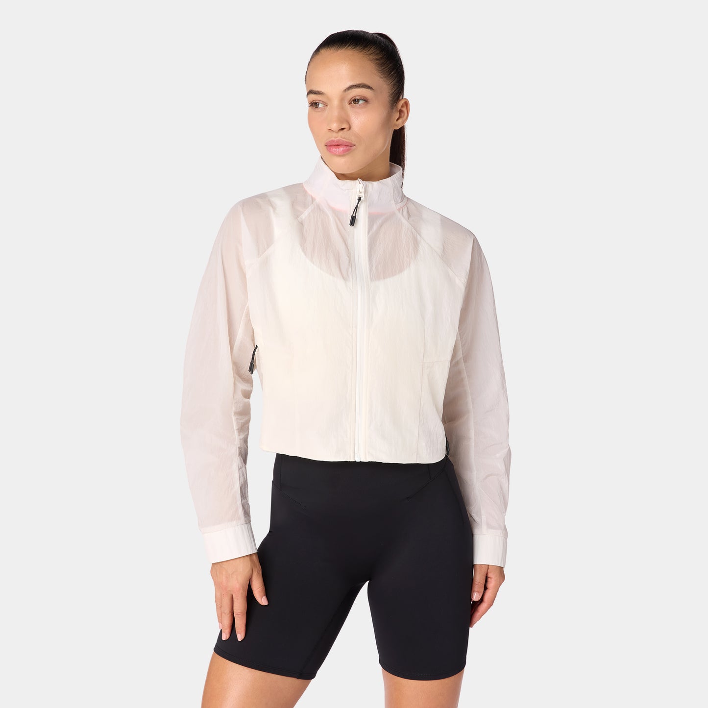 جاكيت هايبرد فائق التهوية - أبيض لؤلؤي