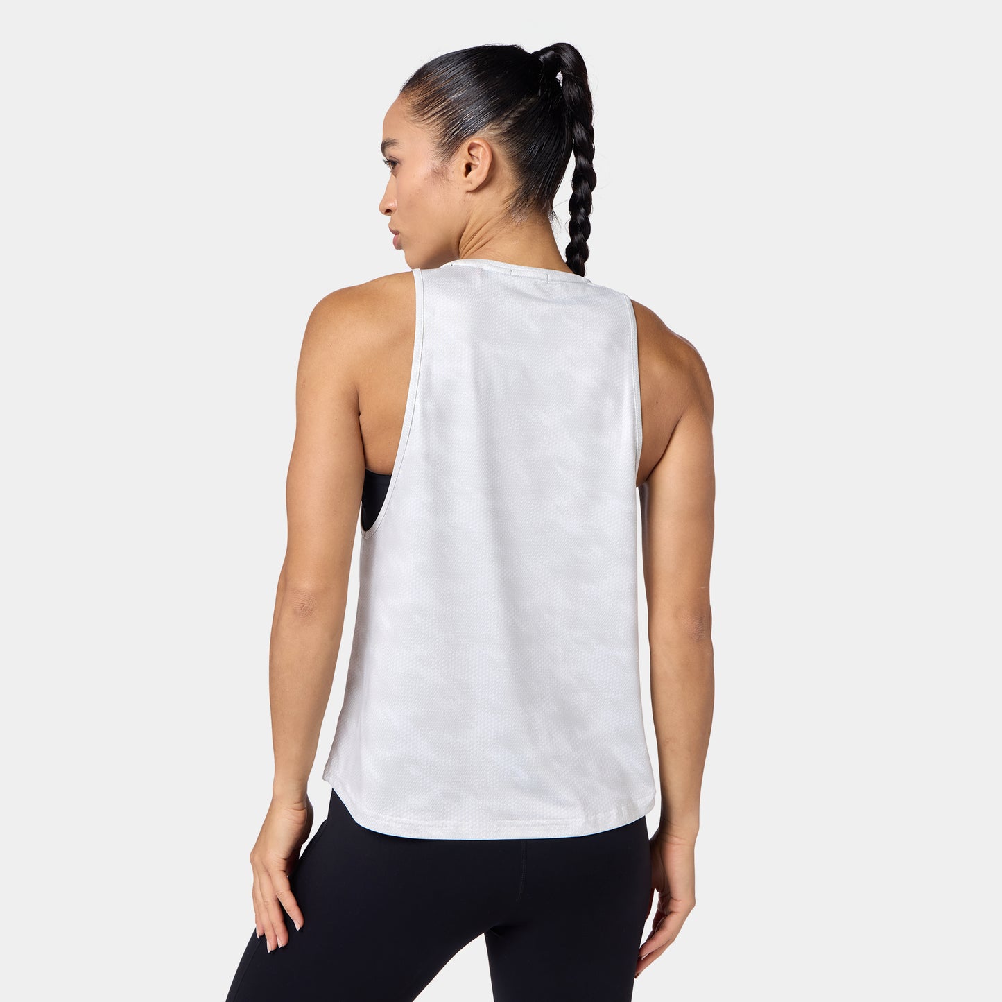 Performance Tank - Pearl White Sandstorm Print