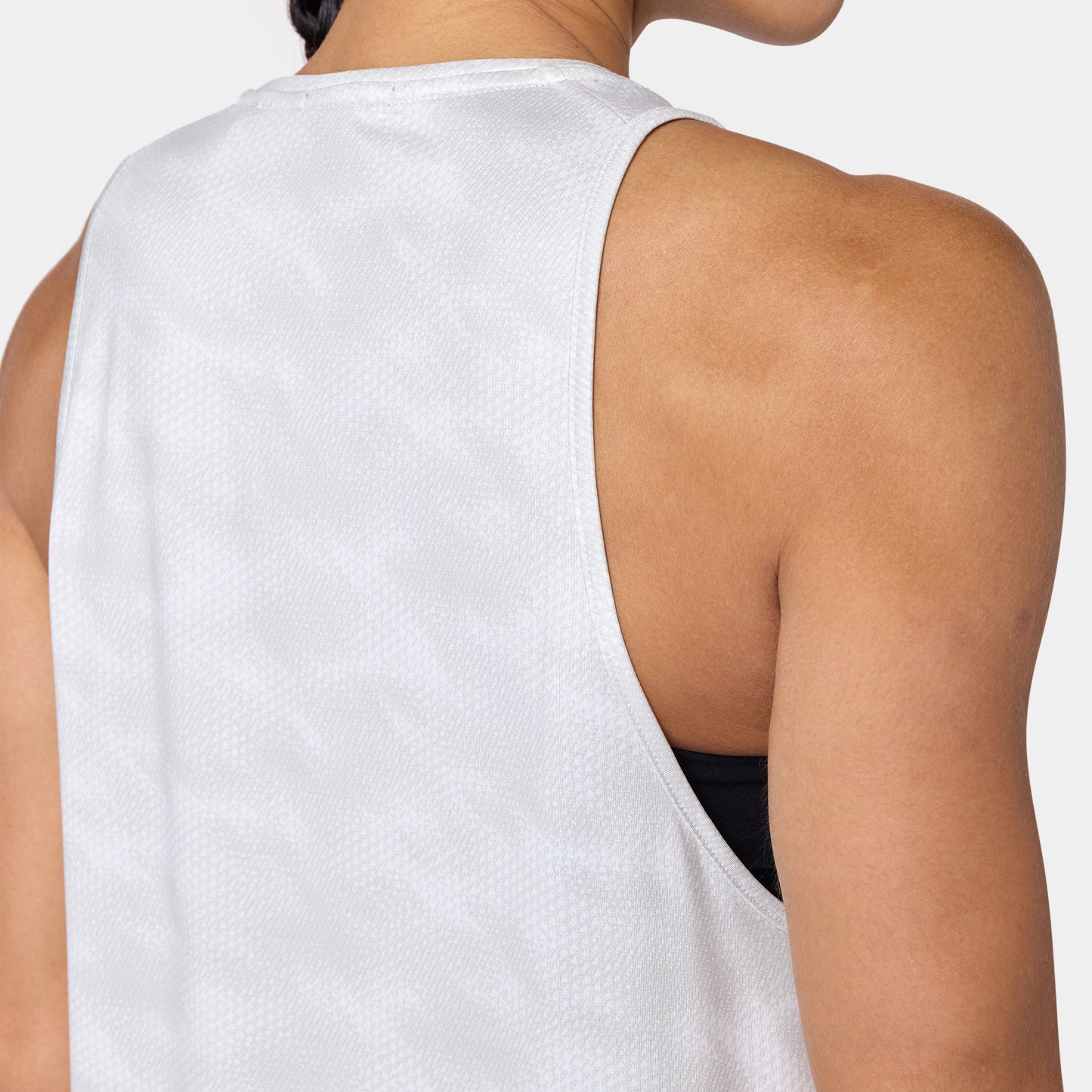 Performance Tank - Pearl White Sandstorm Print