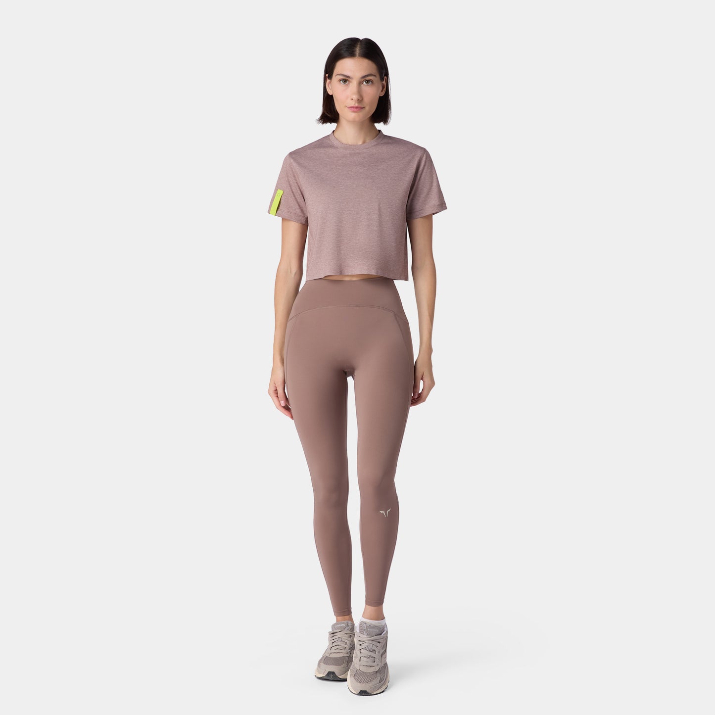 Neotech ACTDRY® Crop T-shirt - Deep Taupe Marl