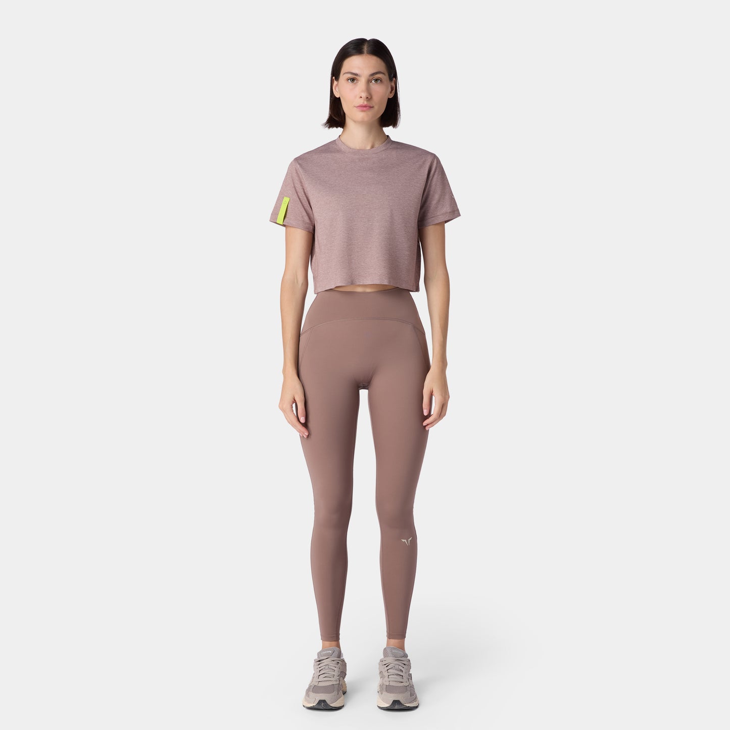 Neotech ACTDRY® Crop T-shirt - Deep Taupe Marl