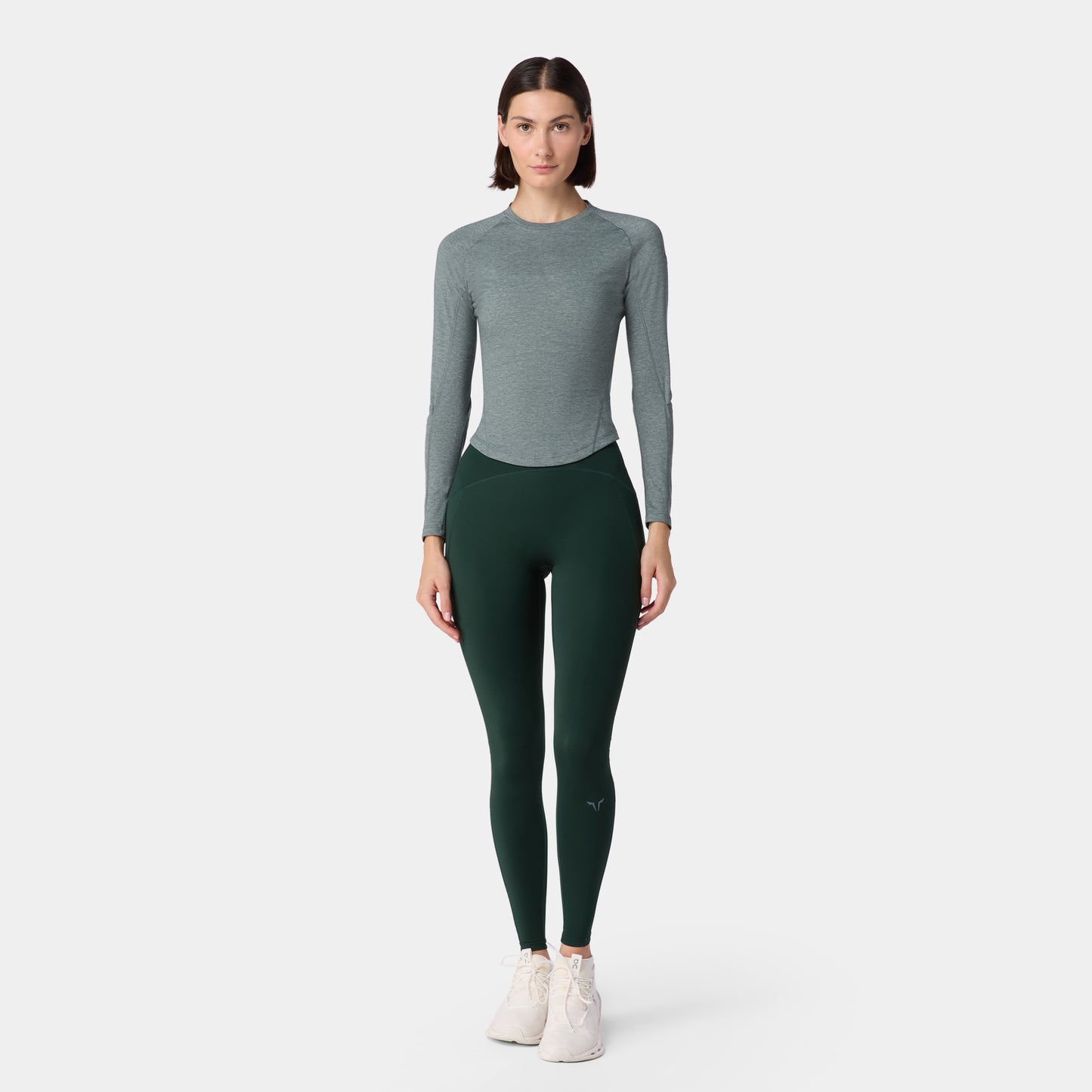 نيوتك تيشيرت آكت دراي® بأكمام طويلة - فستقي مارل