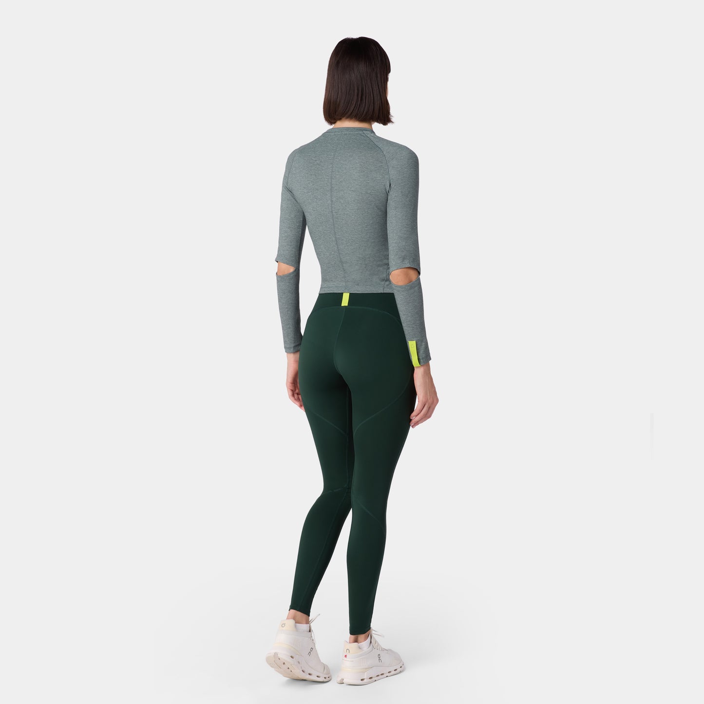 نيوتك تيشيرت آكت دراي® بأكمام طويلة - فستقي مارل