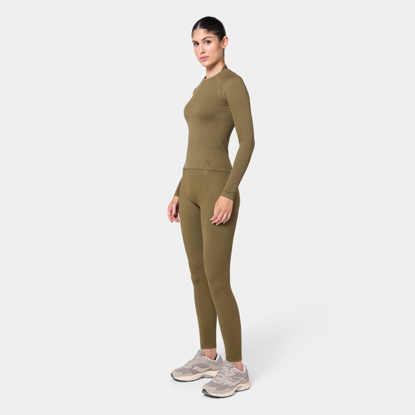 توب كونتور سيمليس بأكمام طويلة - عشبي