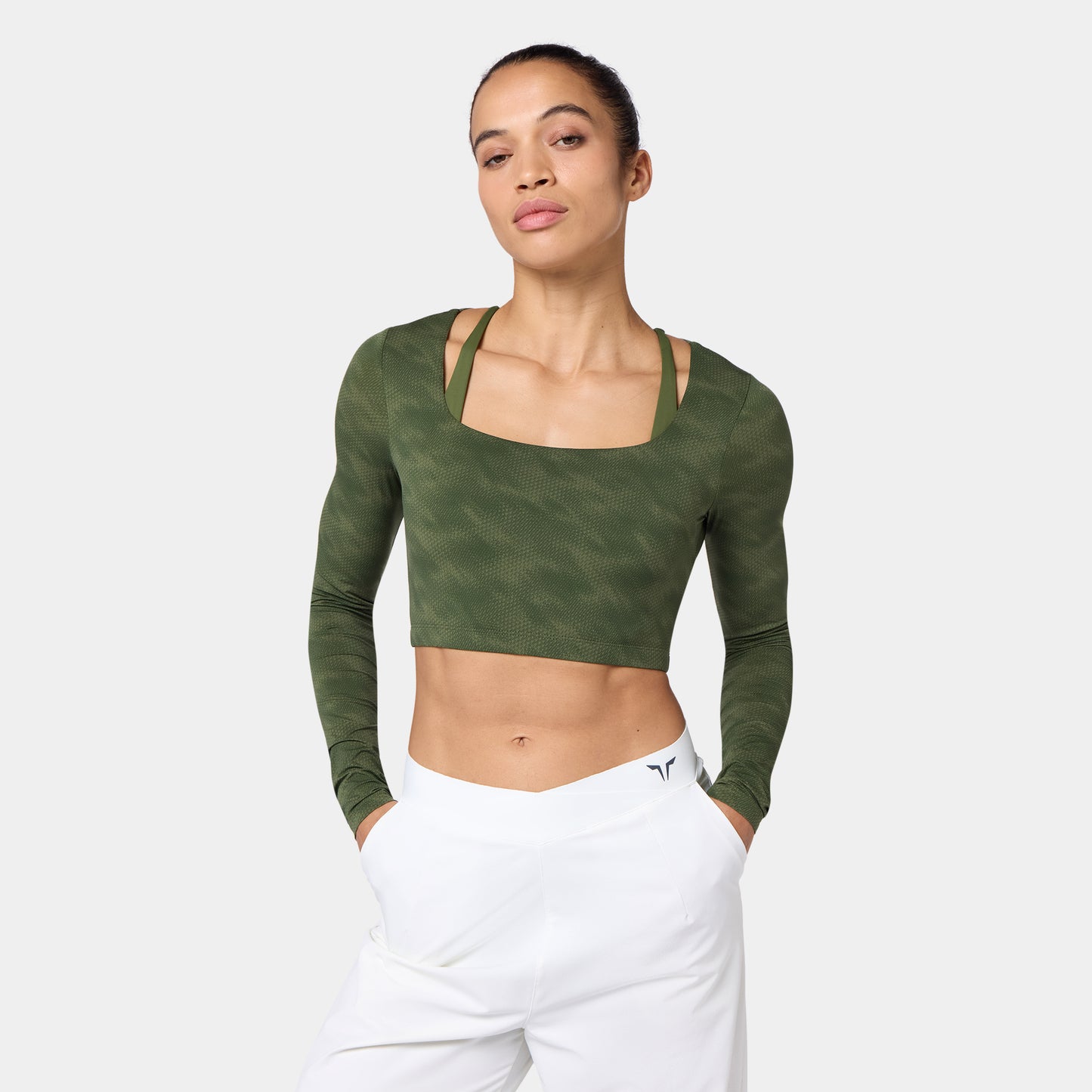 Warrior Crop Top - Cypress Sandstorm Print