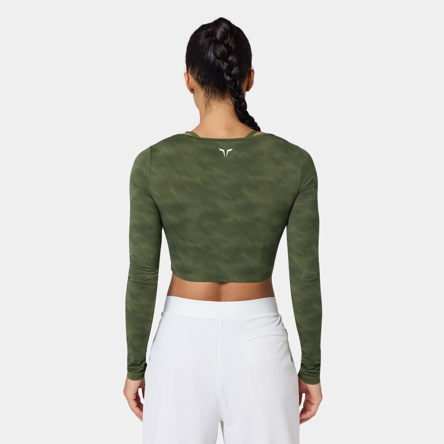 Warrior Crop Top - Cypress Sandstorm Print