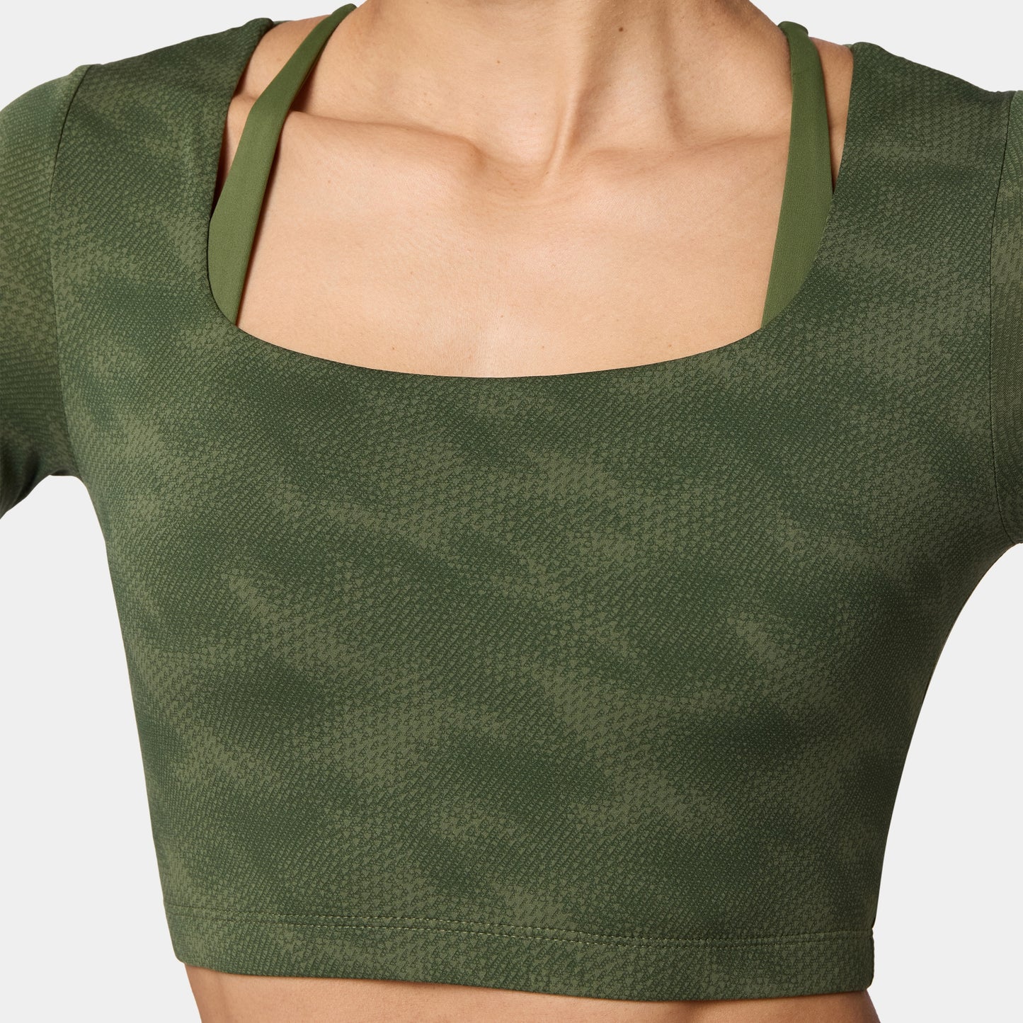 Warrior Crop Top - Cypress Sandstorm Print