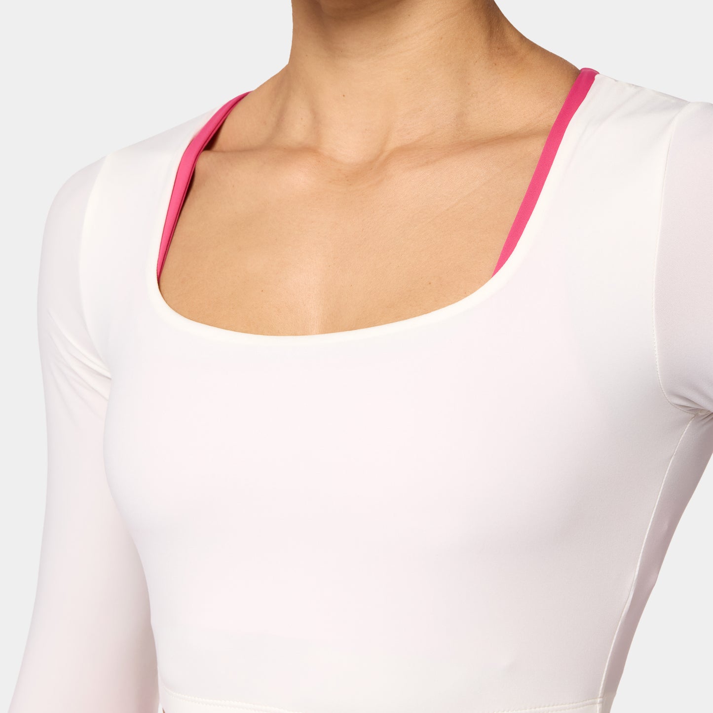 توب وارير مرتفع - أبيض لؤلؤي