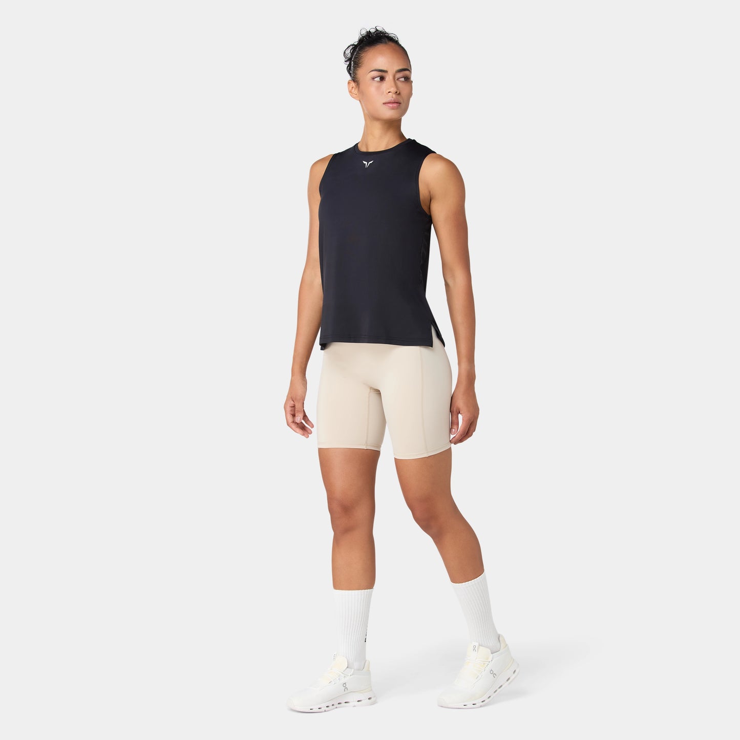 Lightweight Crew Neck Tank - Black