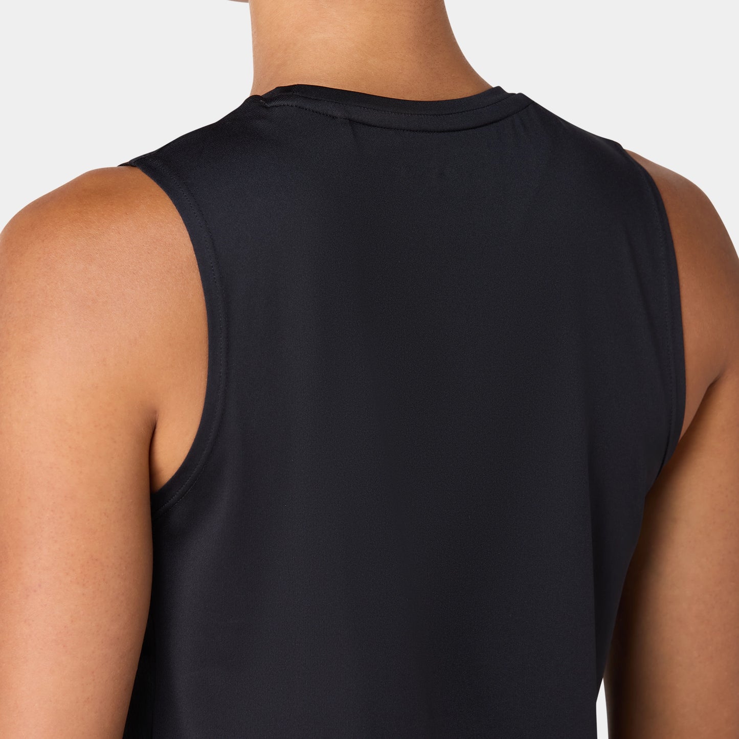Lightweight Crew Neck Tank - Black