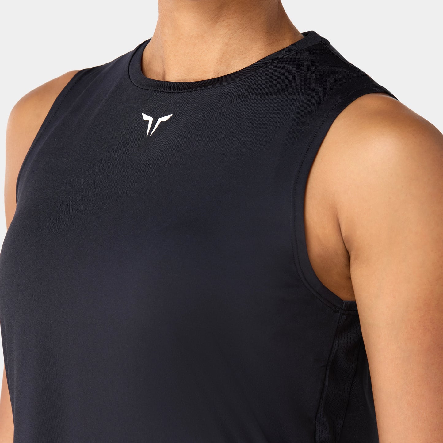 Lightweight Crew Neck Tank - Black