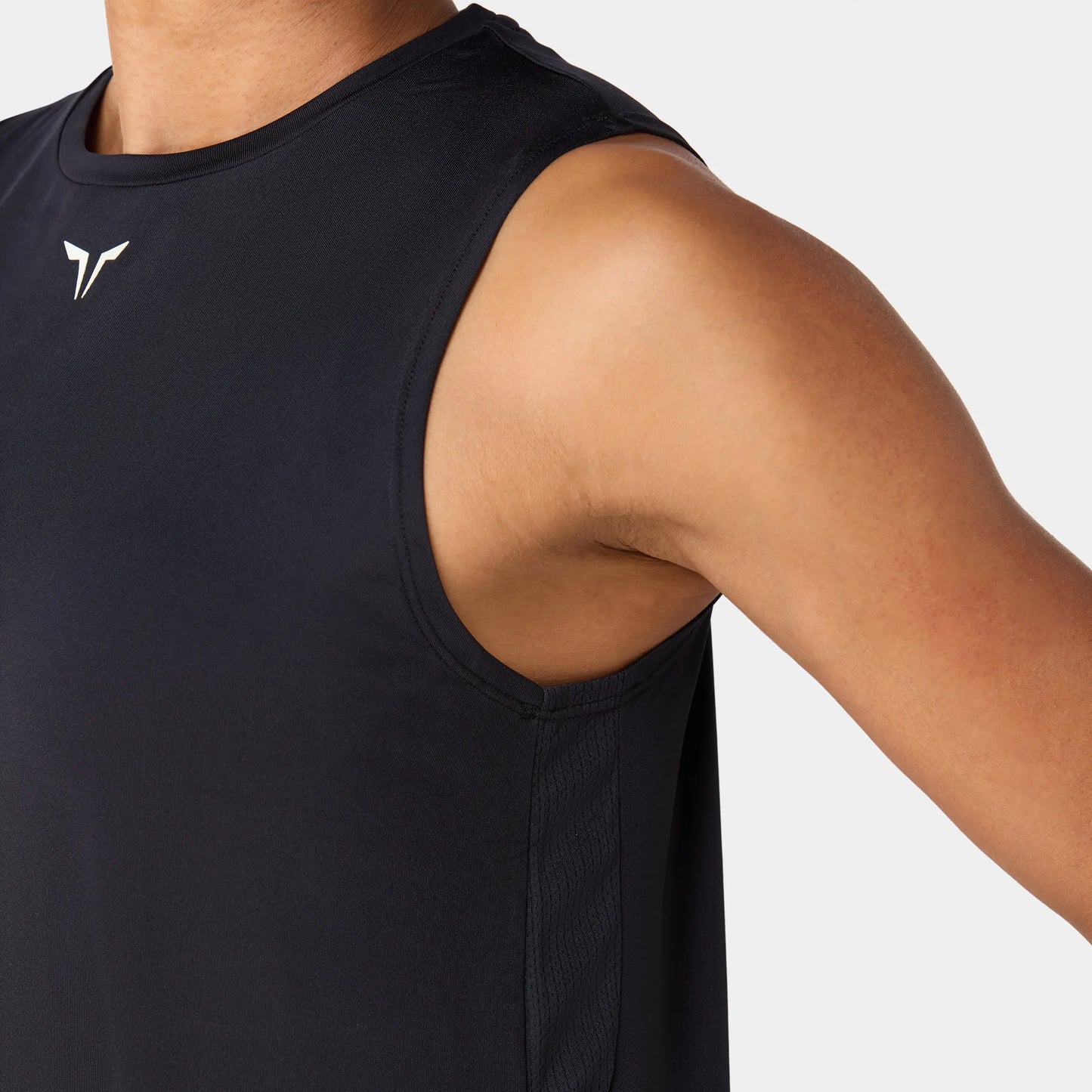Lightweight Crew Neck Tank - Black