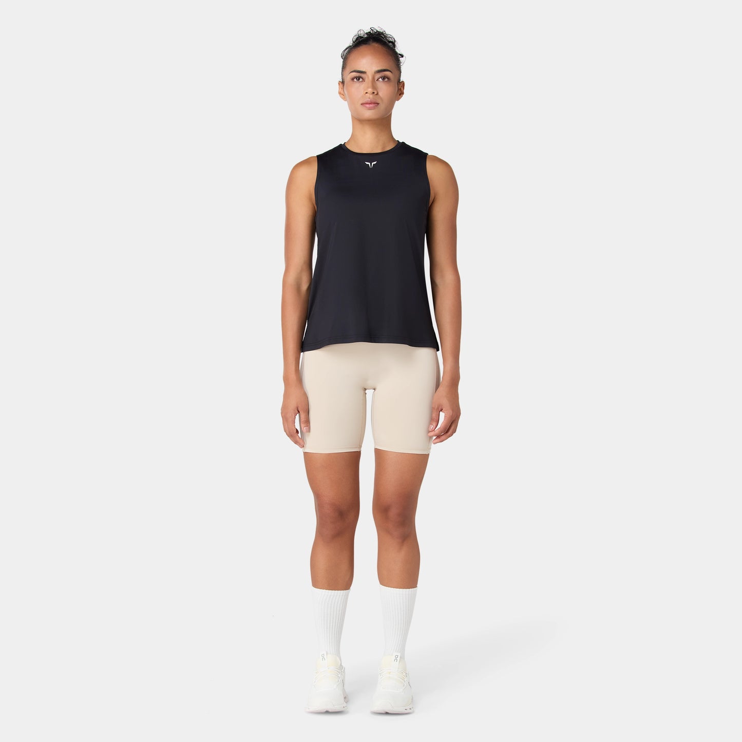 Lightweight Crew Neck Tank - Black