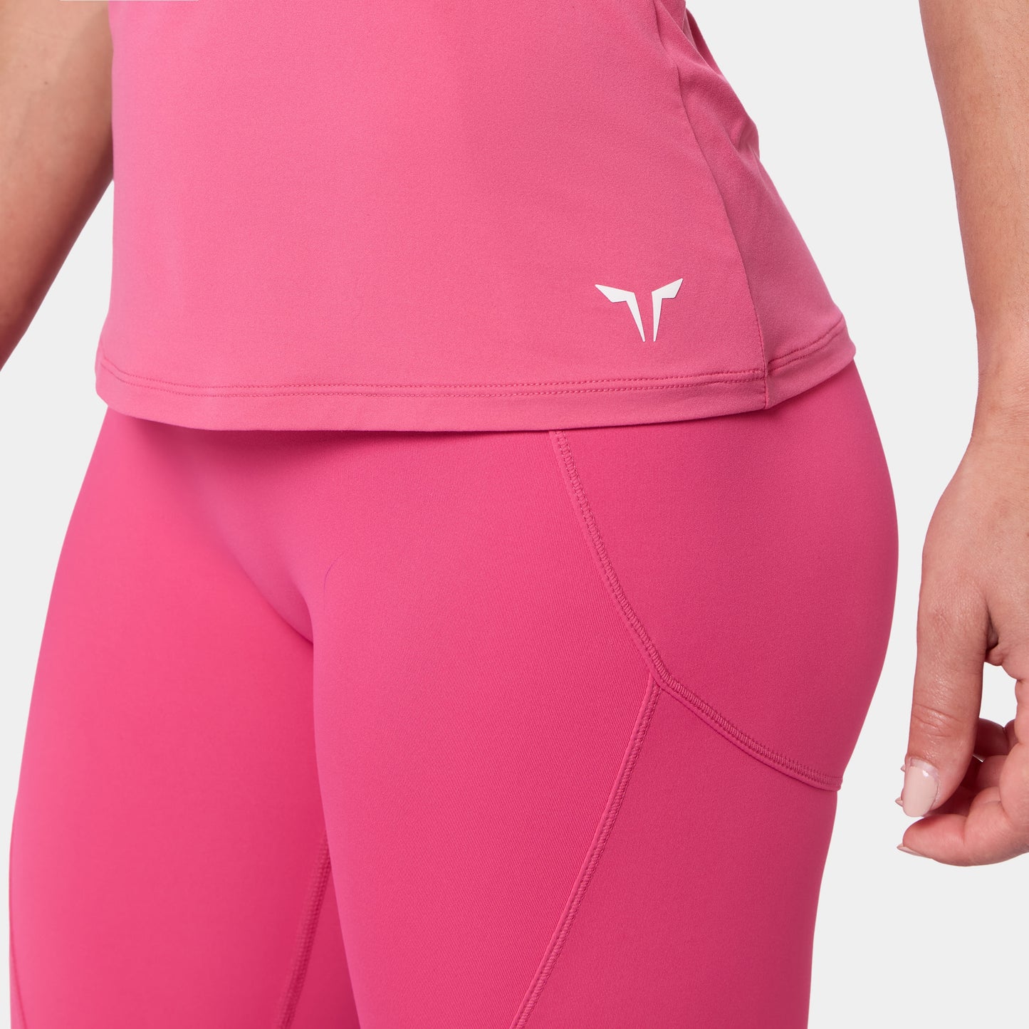 Racer Back Built In Bra Tank - Carmine