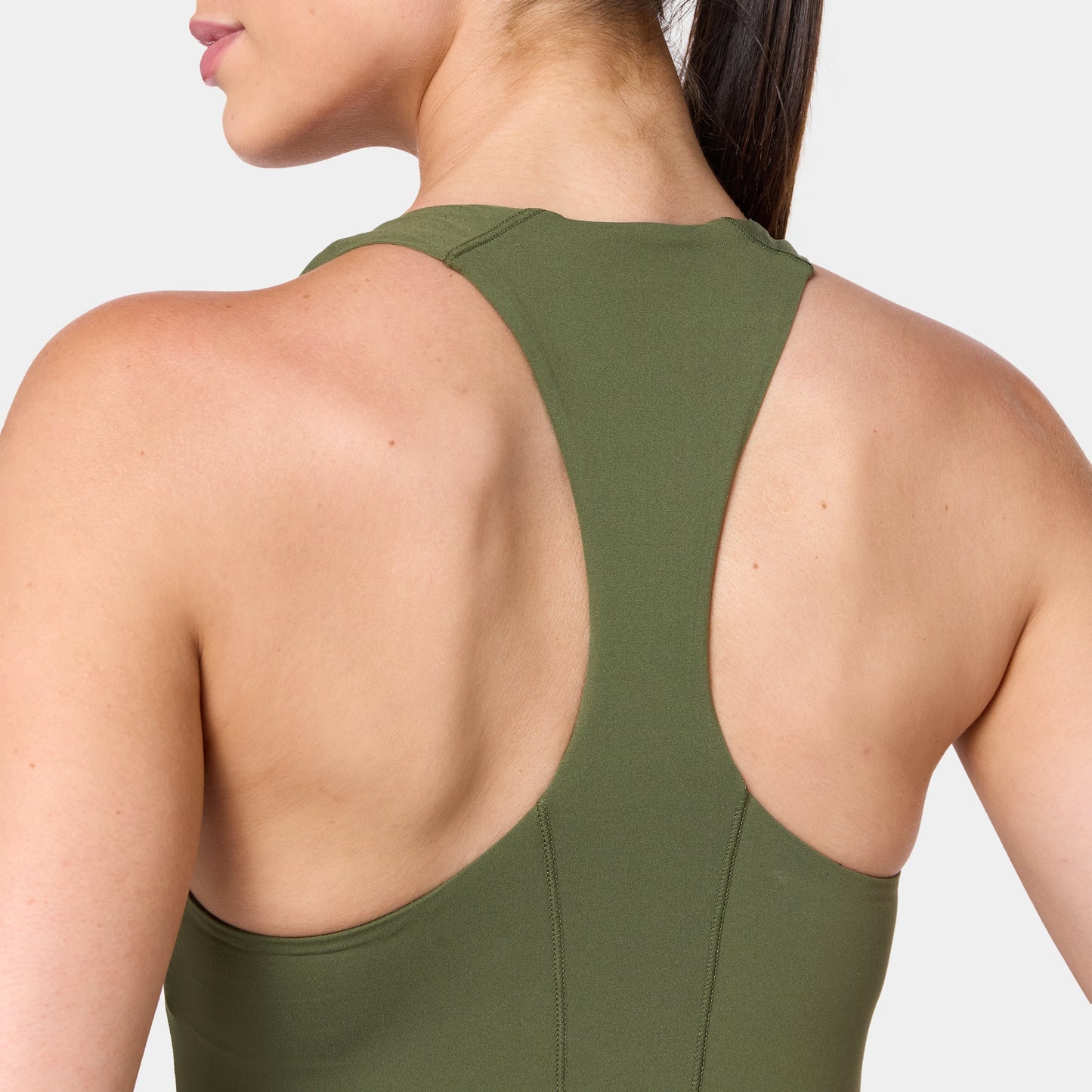 Racer Back Built In Bra Tank - Cypress
