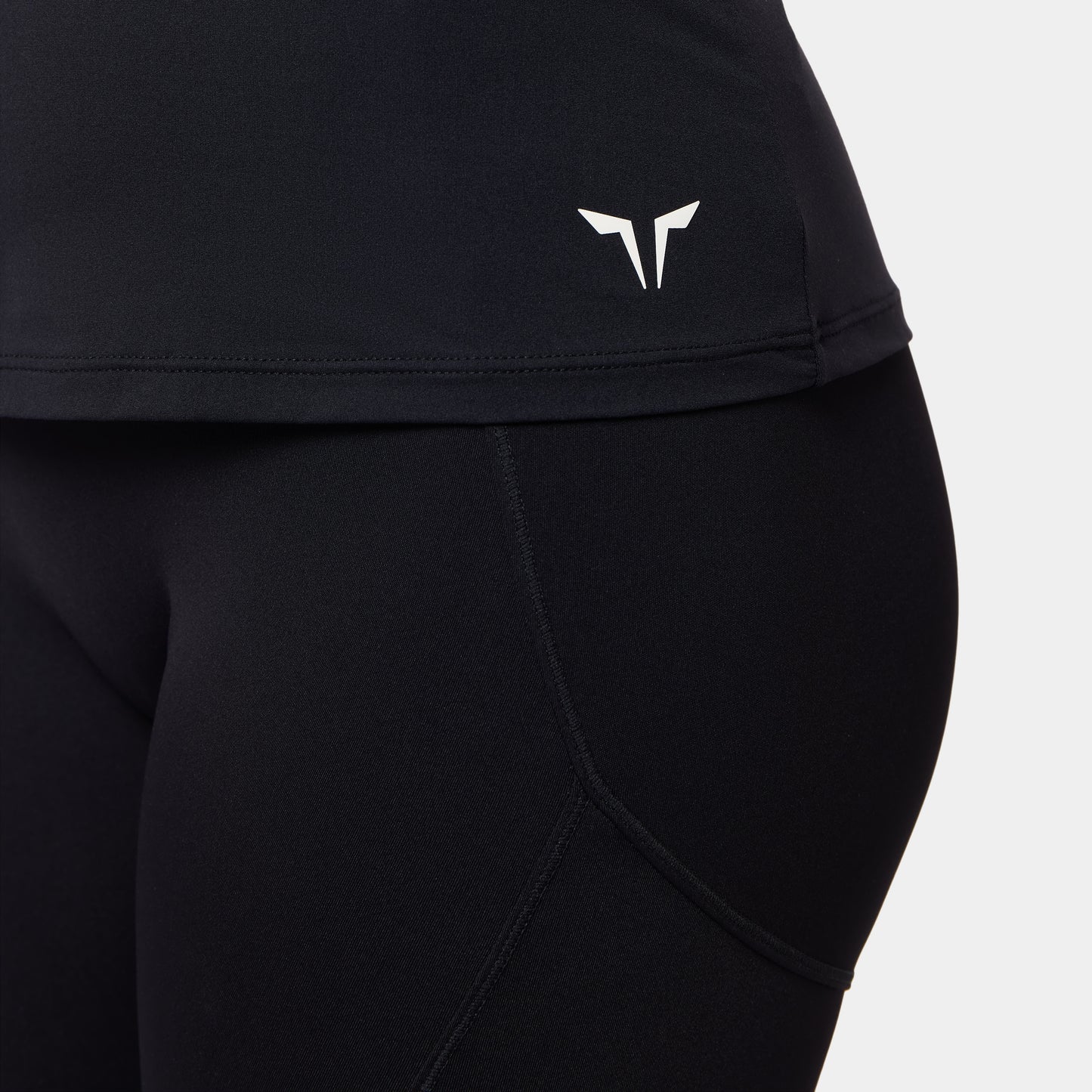 Racer Back Built In Bra Tank - Black