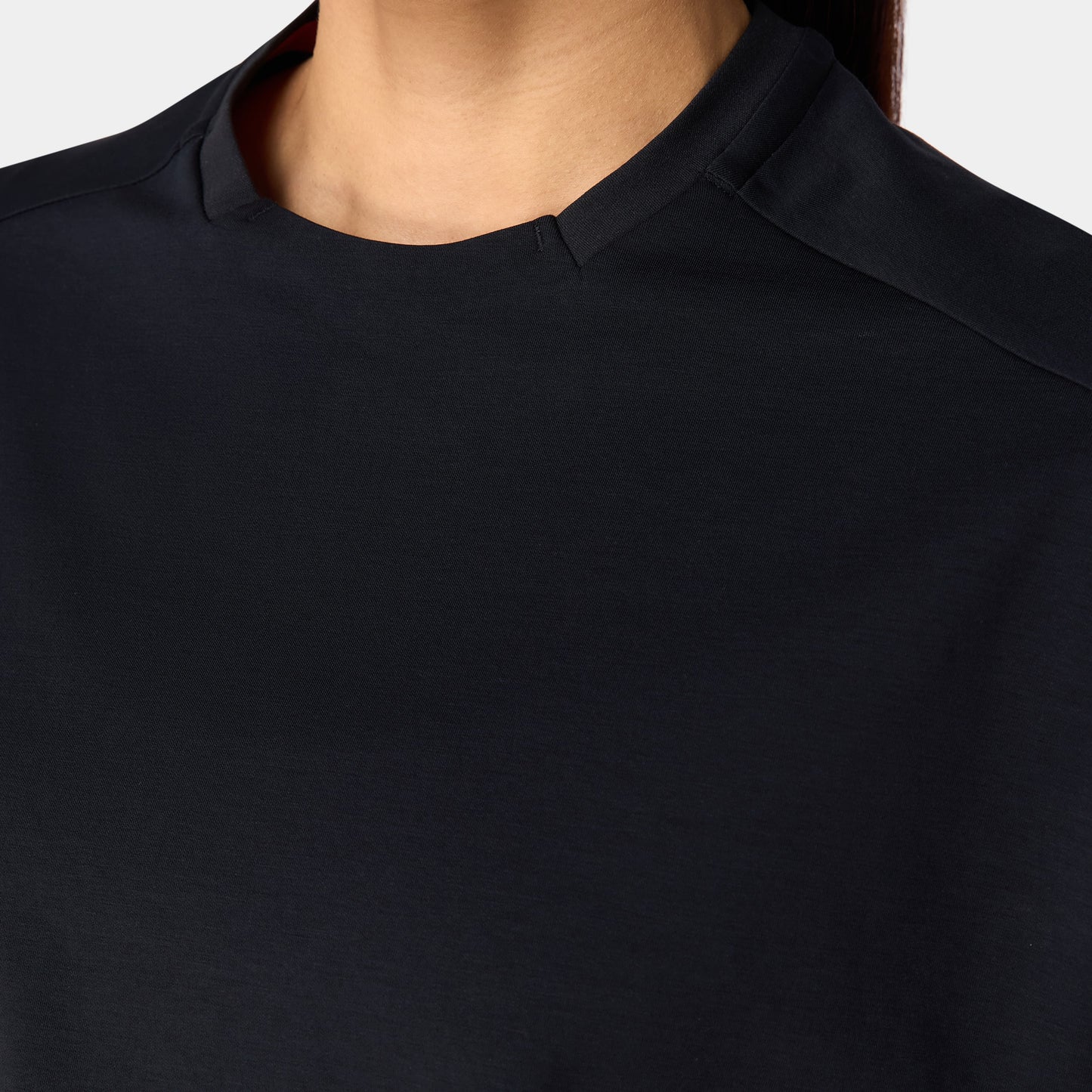 تيشيرت قطن بيما آكت دراي® للجيم فضفاض مرتفع - أسود