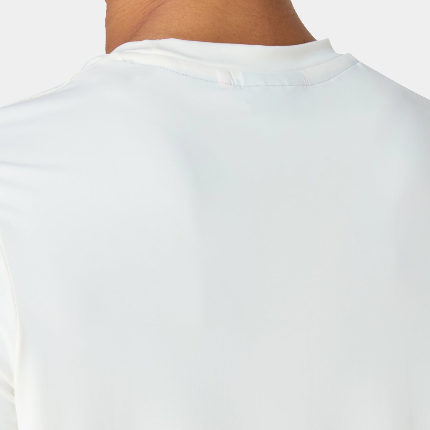 تيشيرت خفيف مع أكمام طويلة - أبيض لؤلؤي