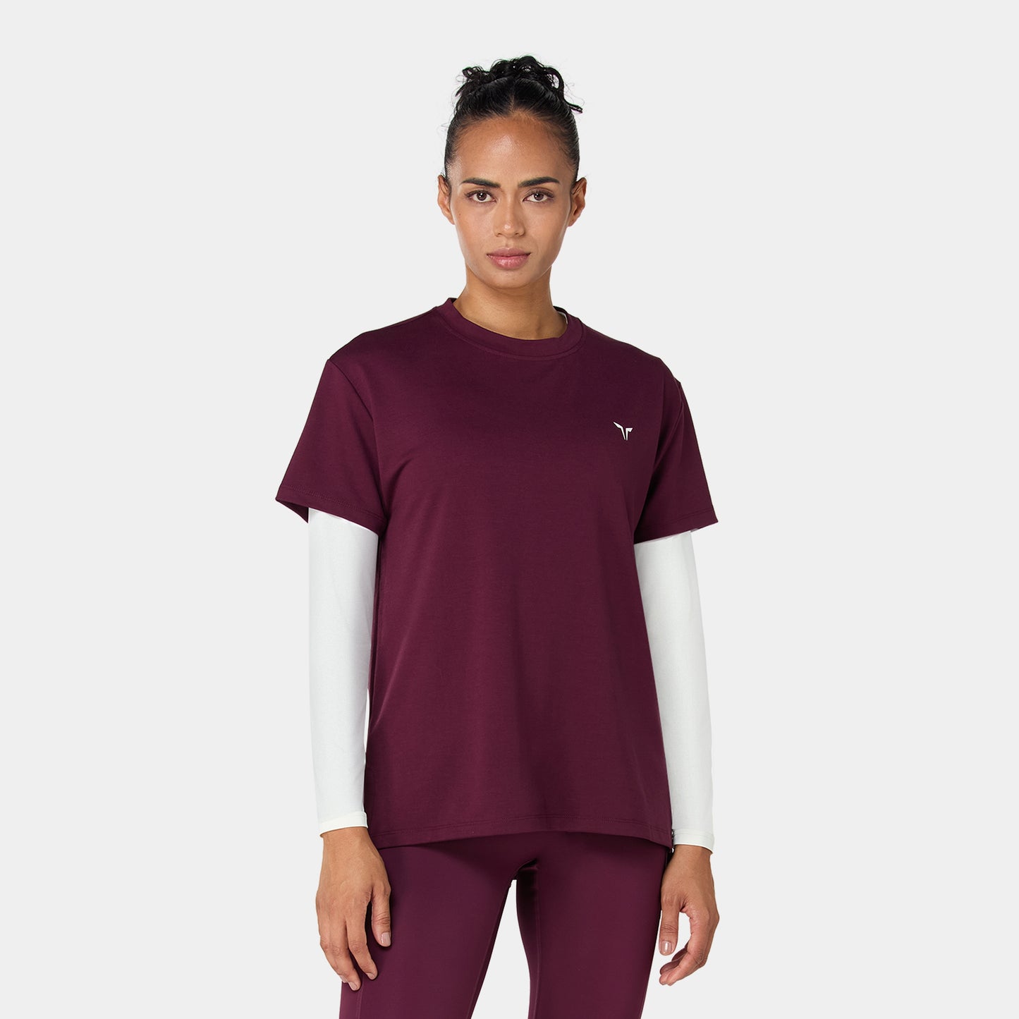  تيشيرت فاونديشن فضفاض - أرجواني