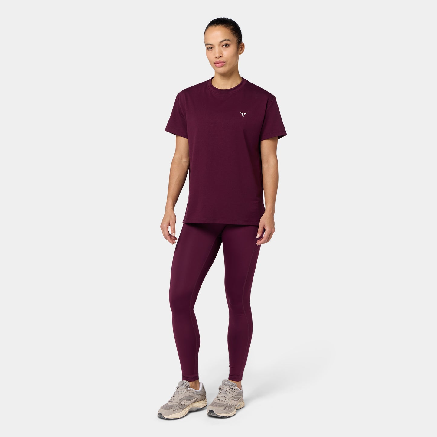  تيشيرت فاونديشن فضفاض - أرجواني