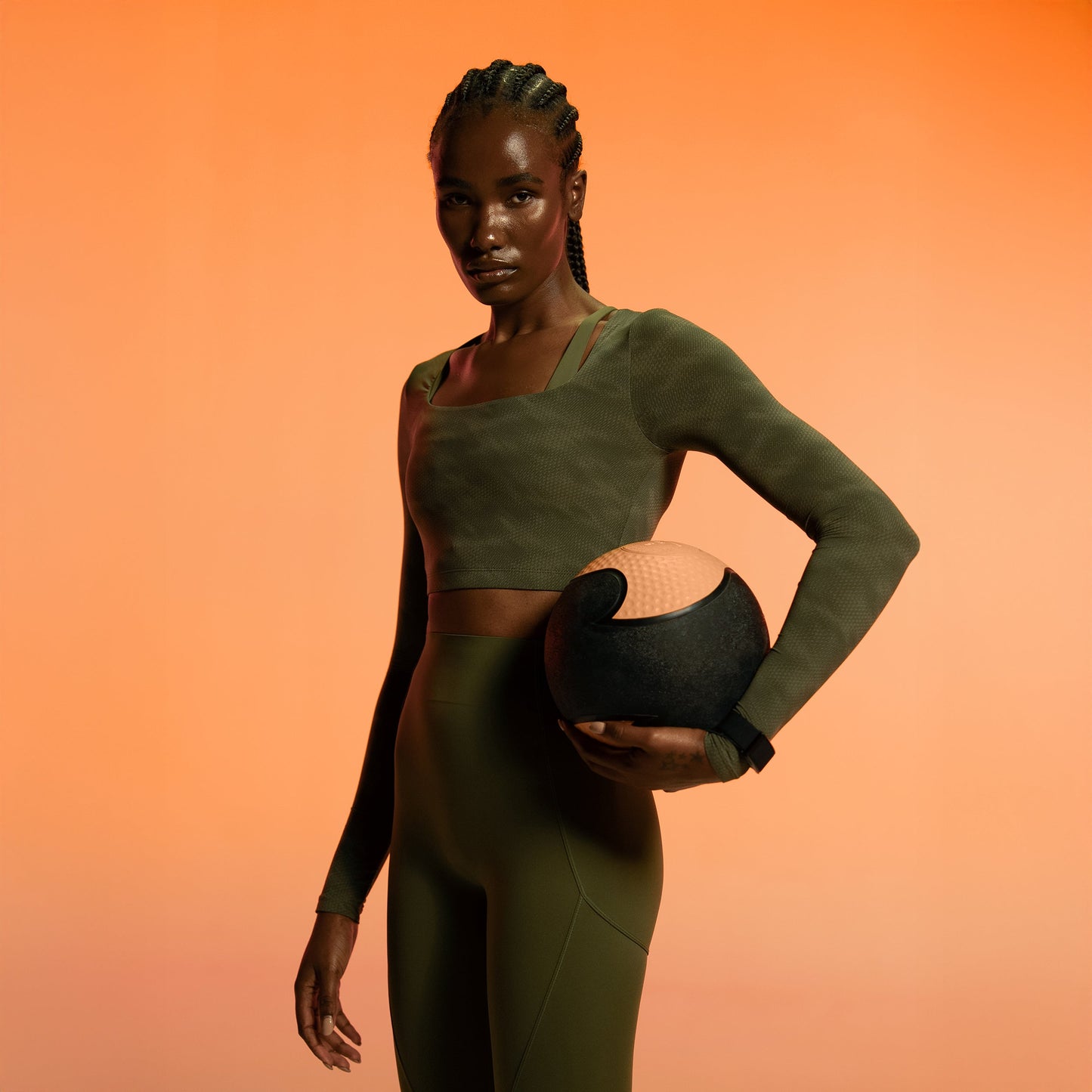 Warrior Crop Top - Cypress Sandstorm Print