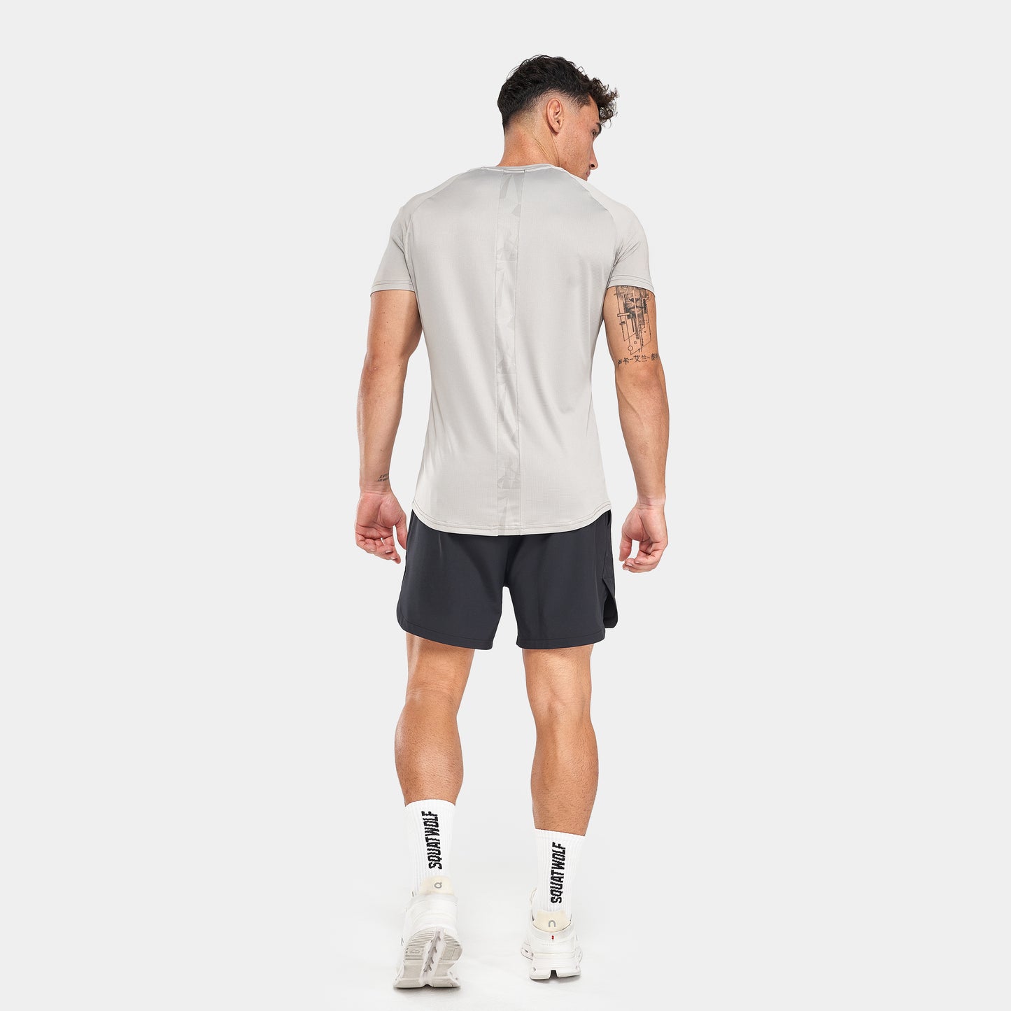 جوارب نصف الساق بشعار 3 قطع - أبيض لؤلؤي