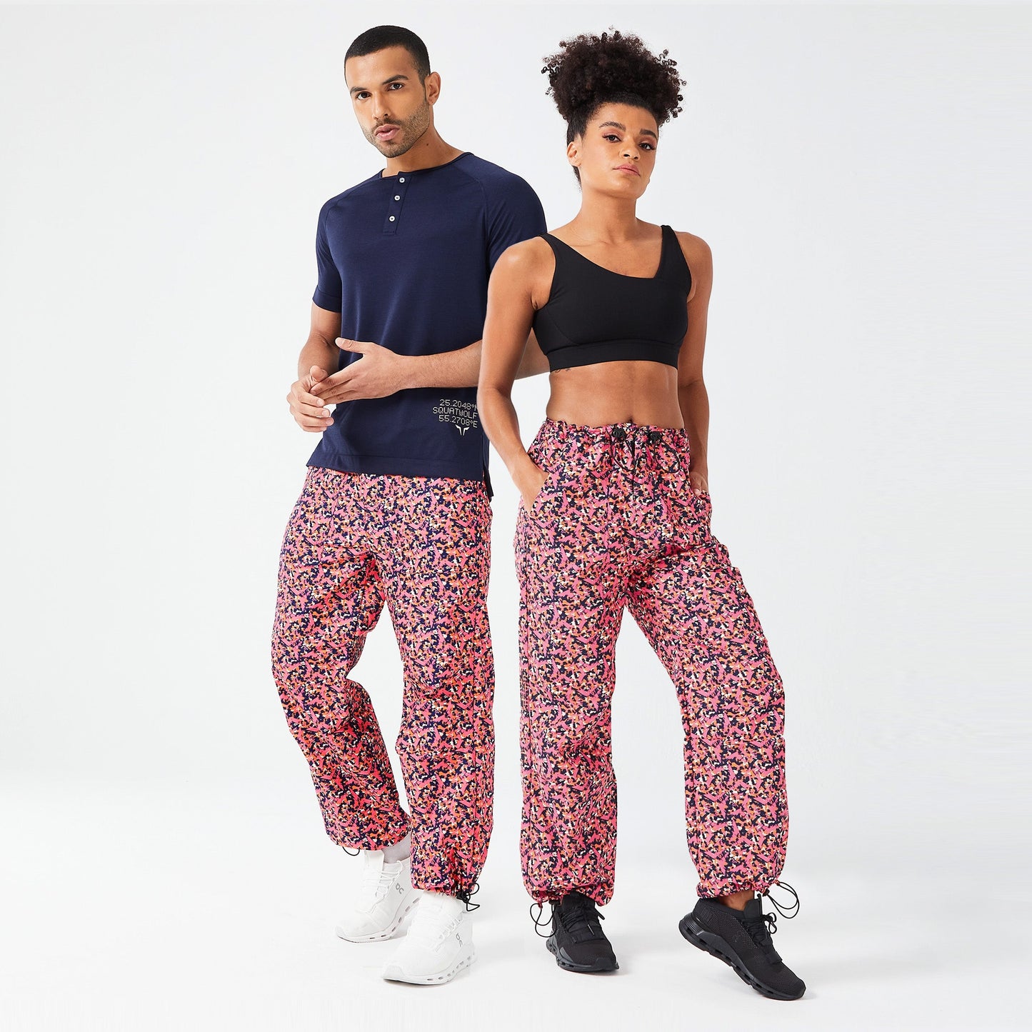 بنطال كود بارا - تمويه وردي فاقع