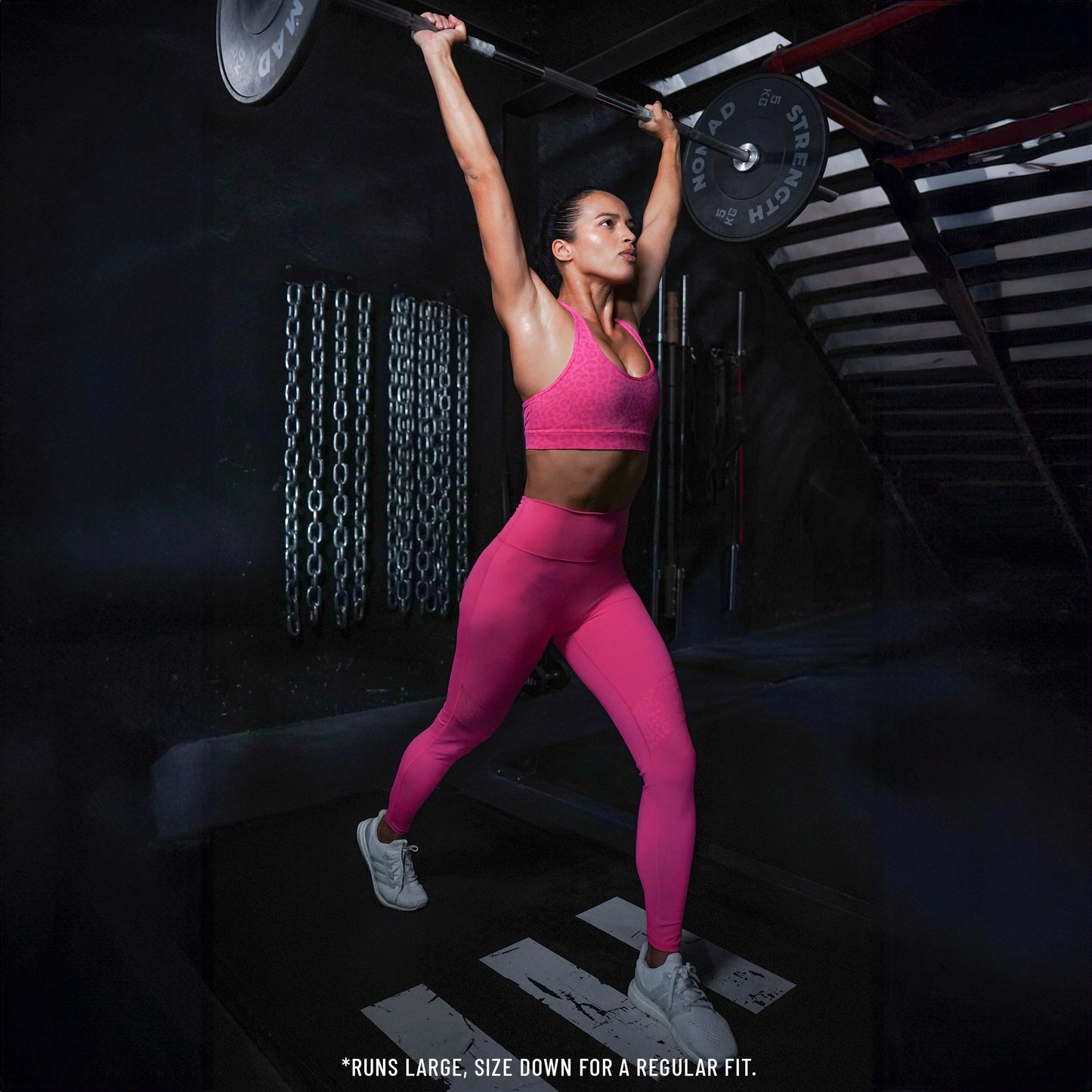 Untamed Panel Leggings 27" - Hot Pink