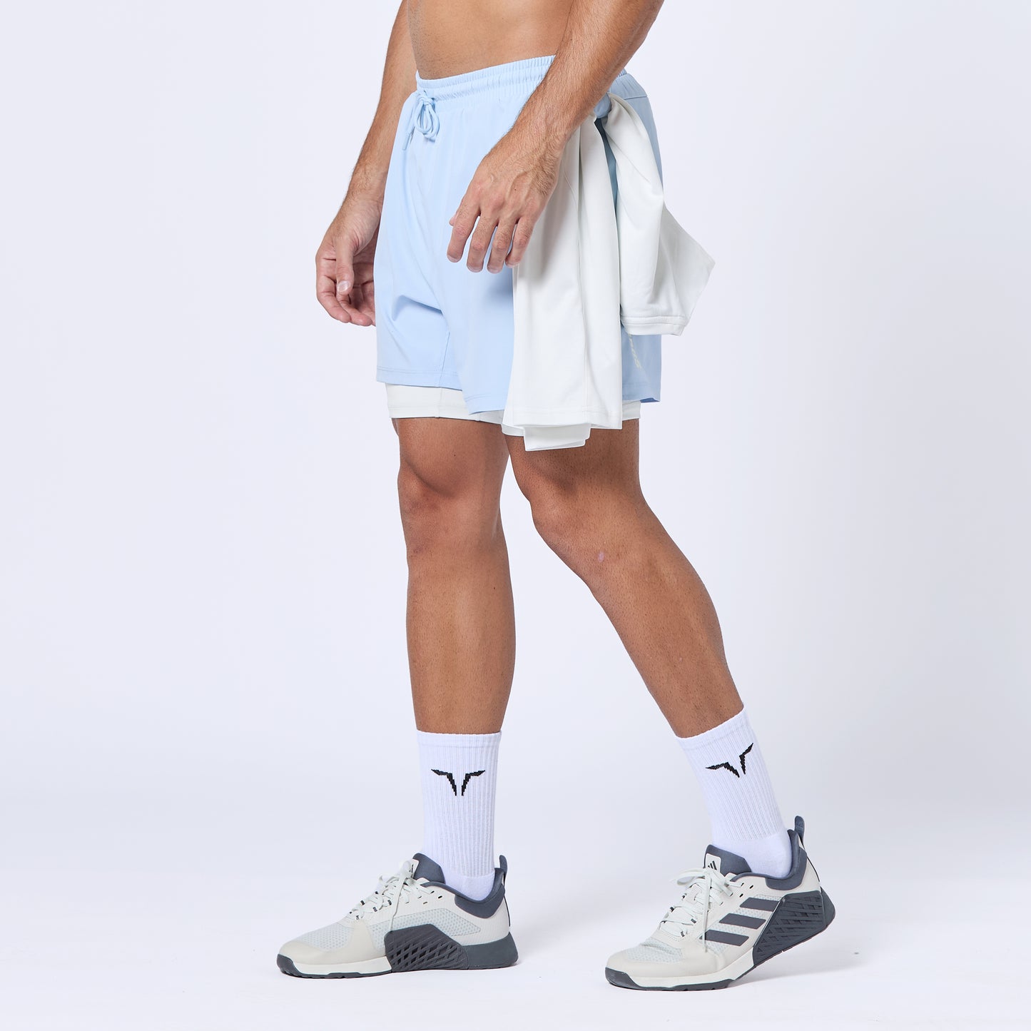 شورت فاونديشن 5" 2 في 1 - أزرق سماوي