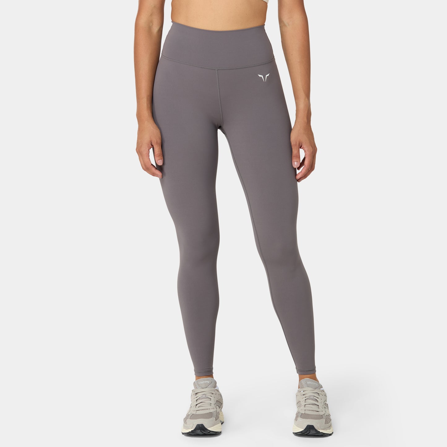 ليقينز بخصر مرتفع 27" - رمادي ثلجي