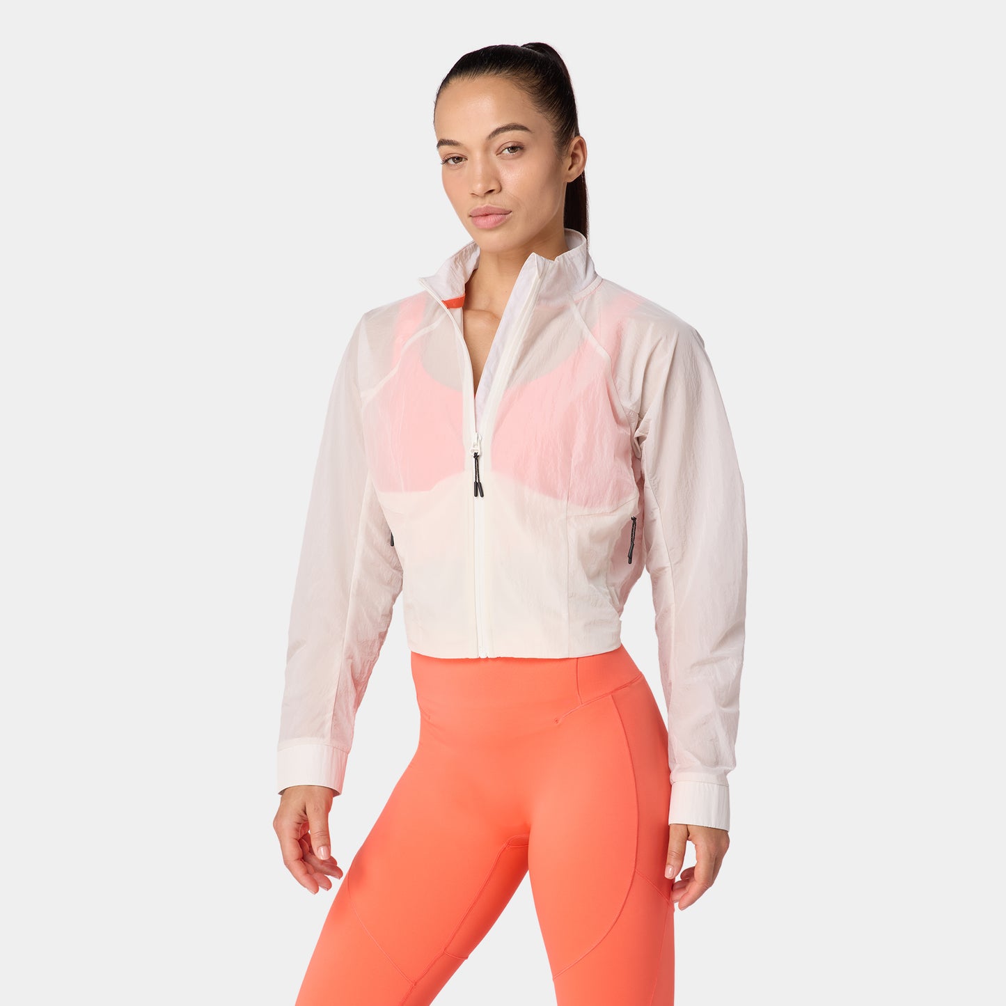 جاكيت هايبرد فائق التهوية - أبيض لؤلؤي